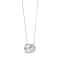 Brilliant Cut Oval Diamond Pendant With Chain - PD09