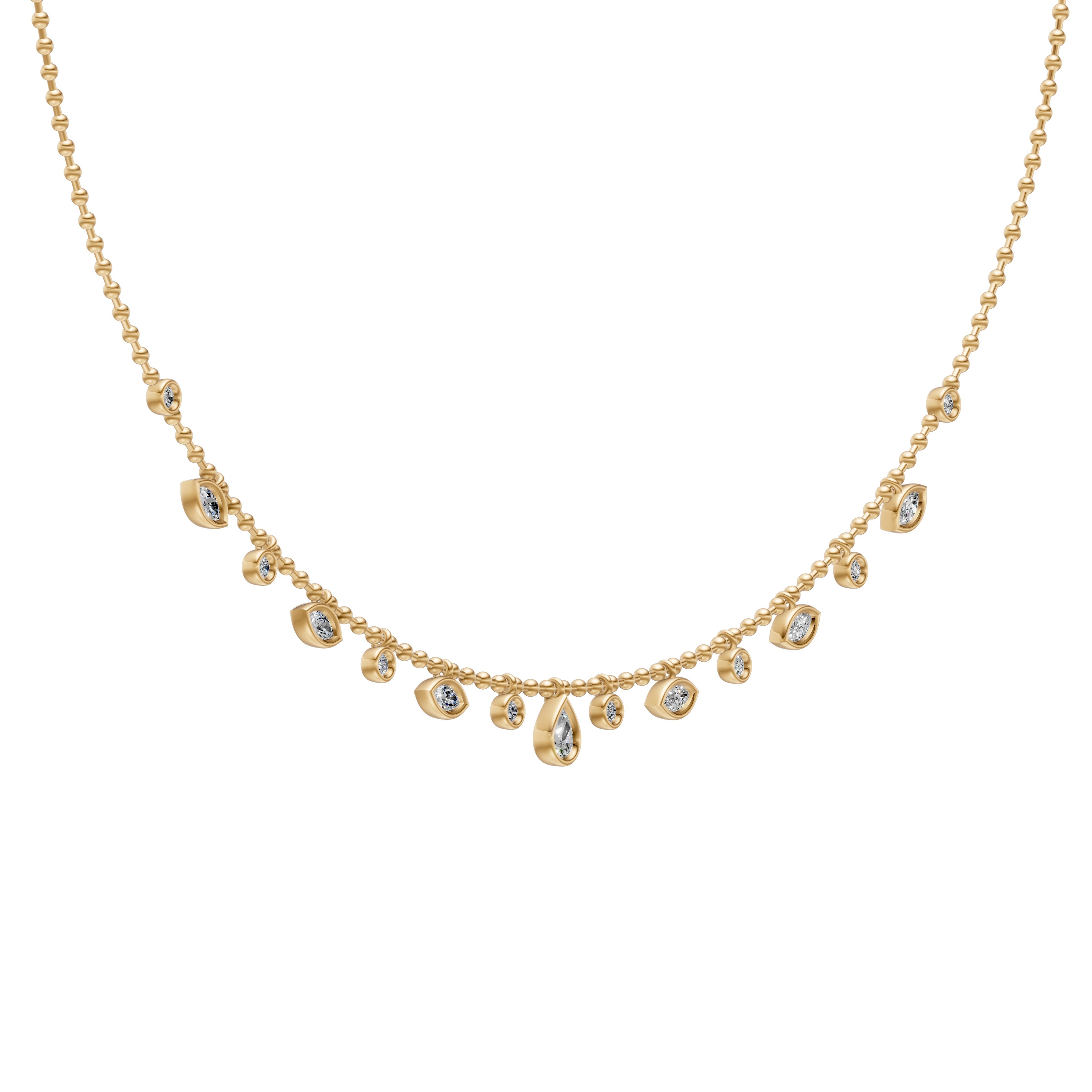 0.70ct Multi Stone Brilliant Cut Diamond Necklace - PD21