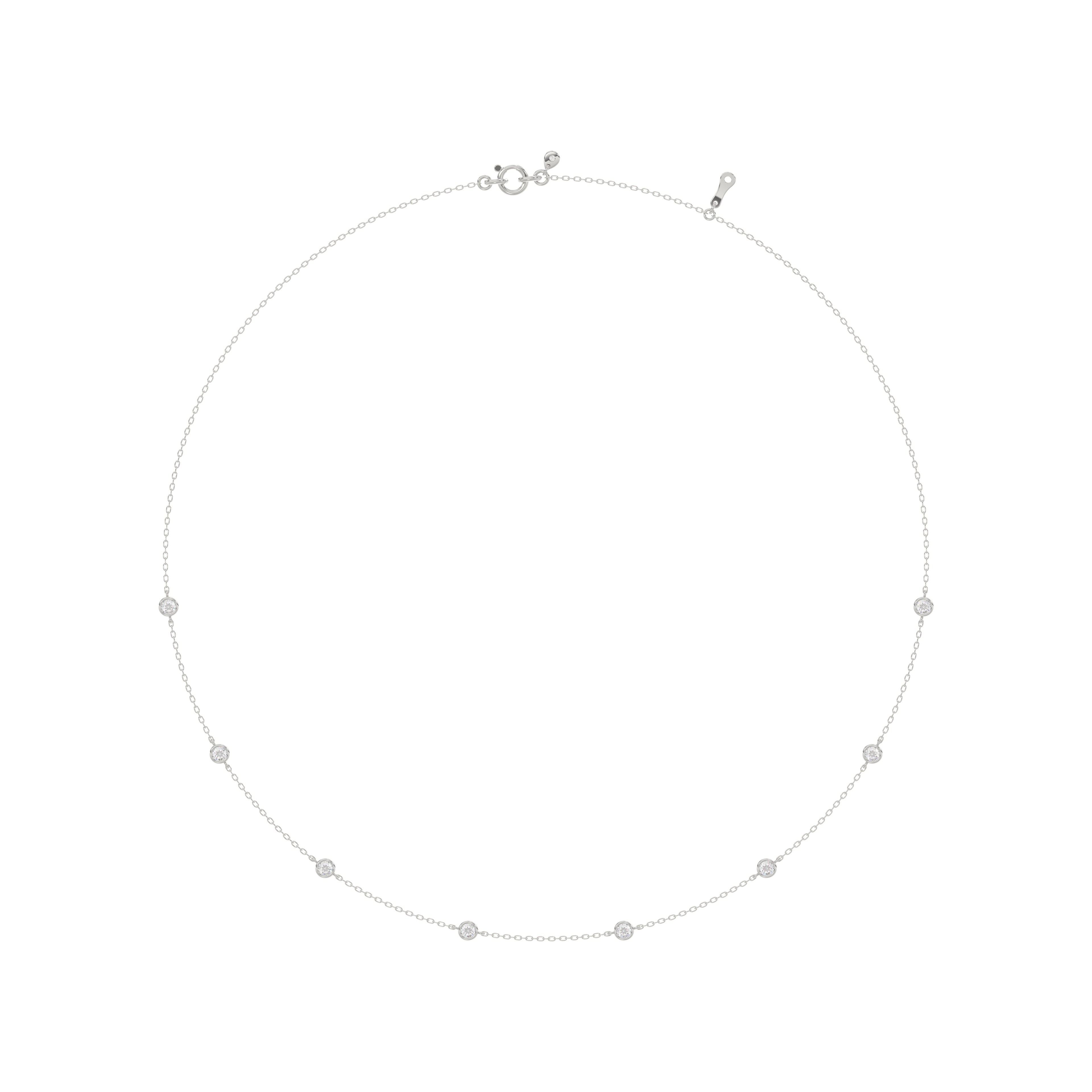0.75ct Multi Stone Brilliant Cut Diamond Necklace - PD20