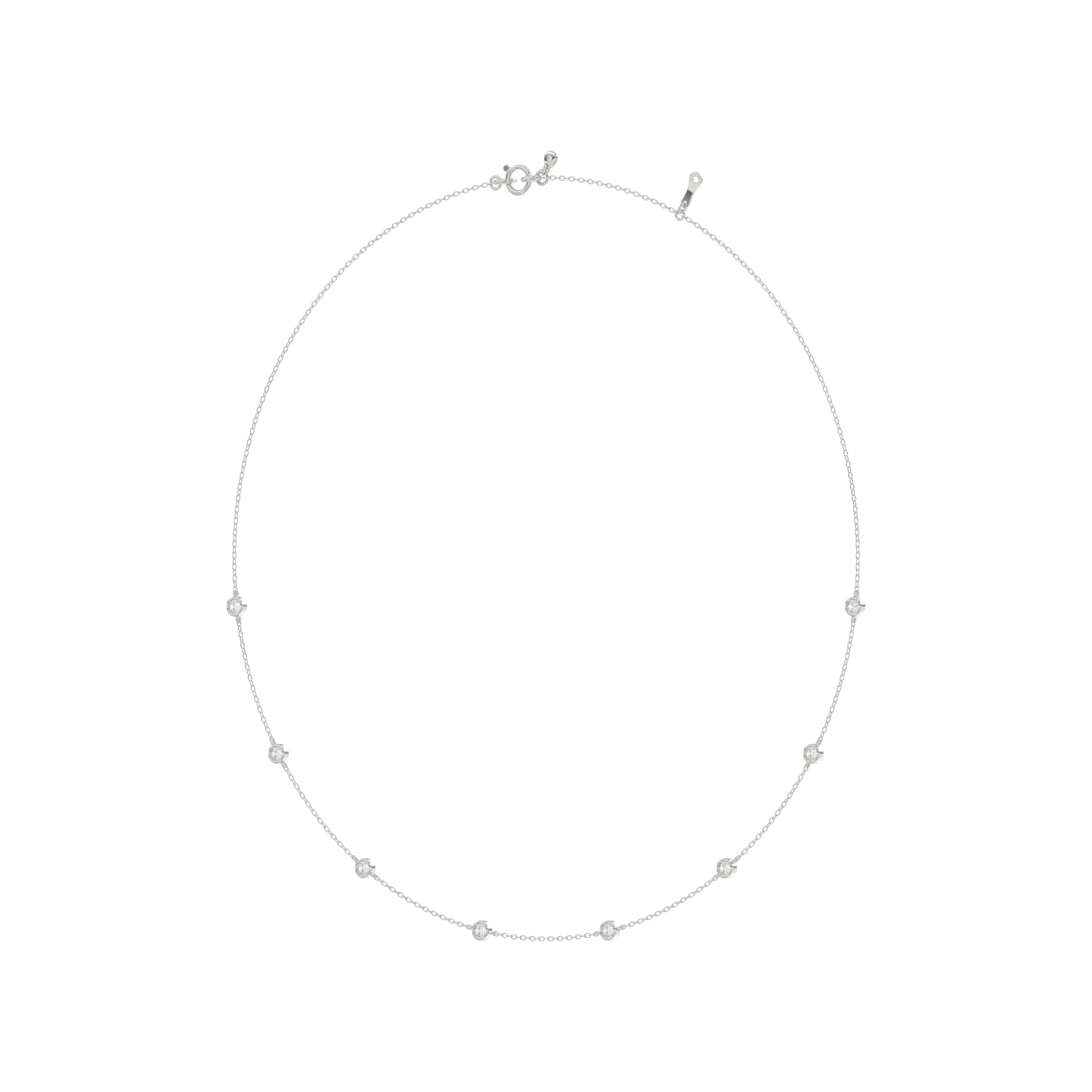 0.75ct Multi Stone Brilliant Cut Diamond Necklace - PD20