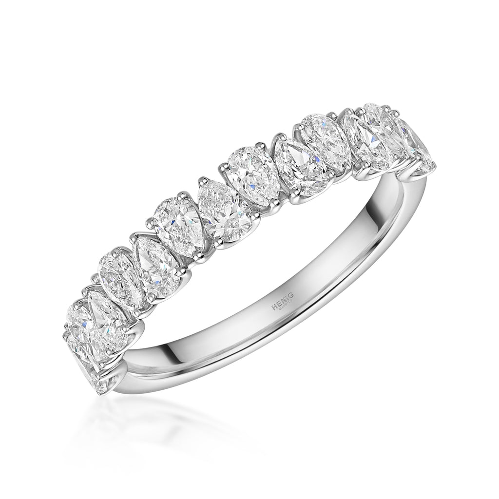 1.17ct Pear Diamond Eternity Ring - R103