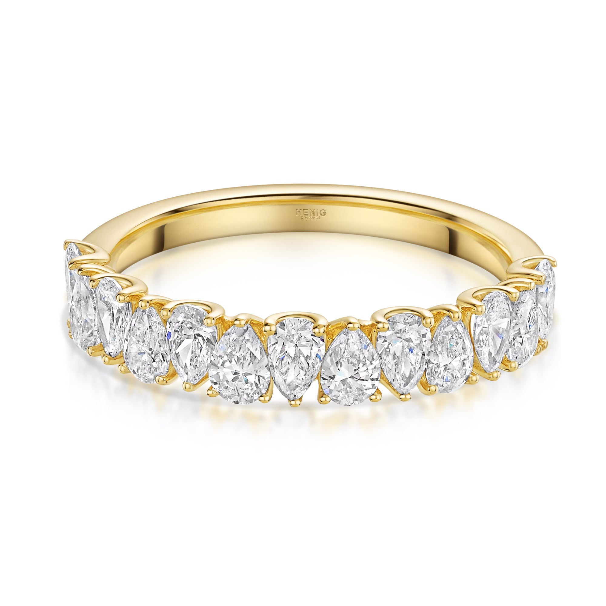 1.17ct Pear Diamond Eternity Ring - R103