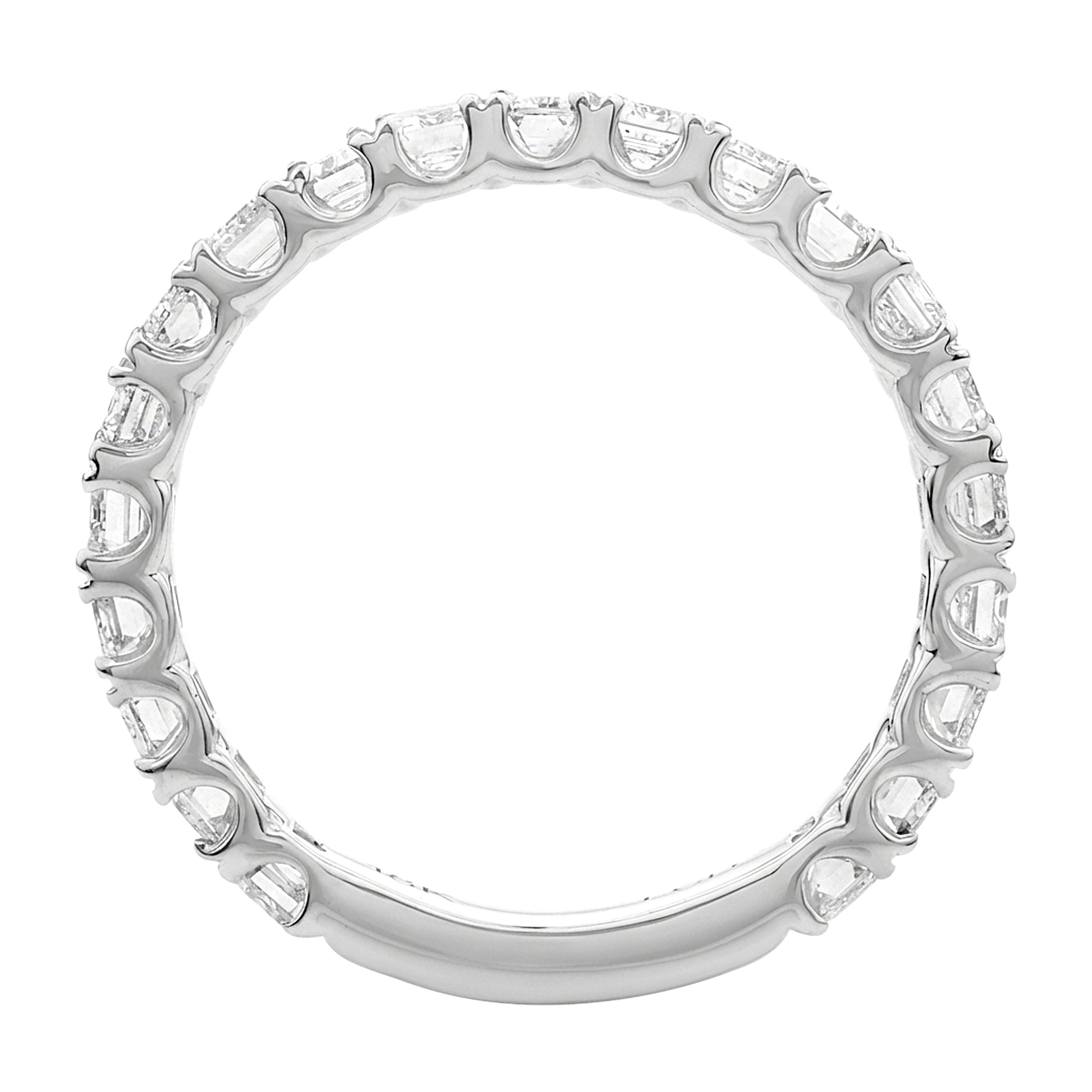 2.10ct Emerald Diamond Eternity Ring - R106