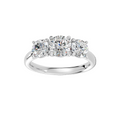 Round Diamond Trilogy Ring - R107
