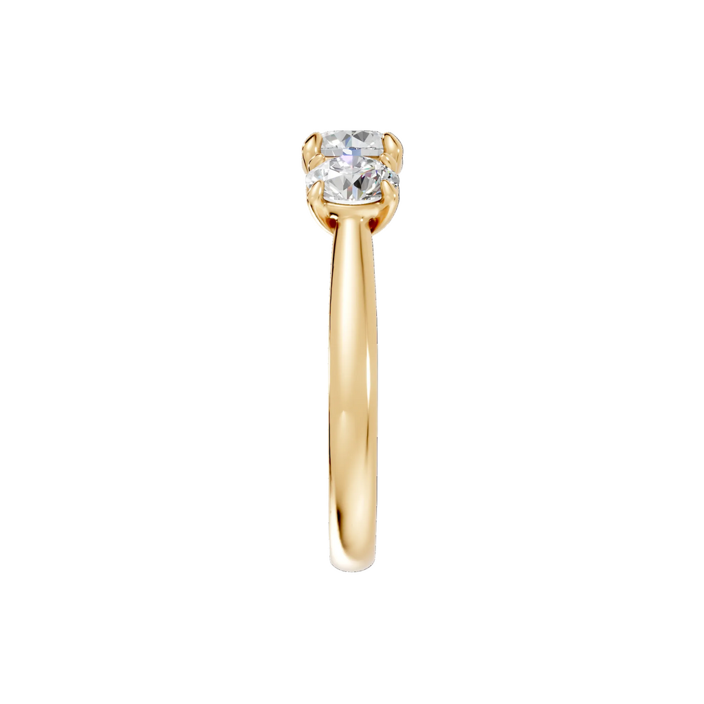 Round Diamond Trilogy Ring - R107