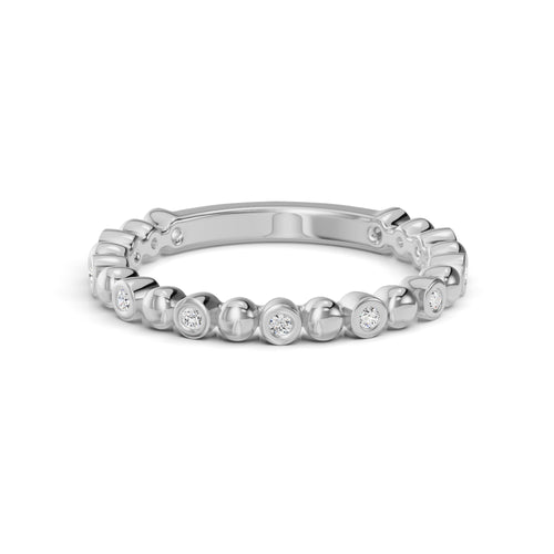 0.10ct Round Natural Diamond Eternity Ring - R1102