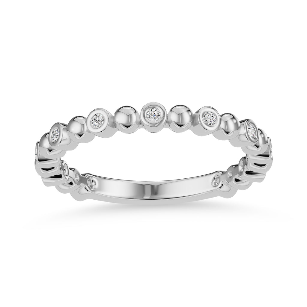0.10ct Round Natural Diamond Eternity Ring - R1102