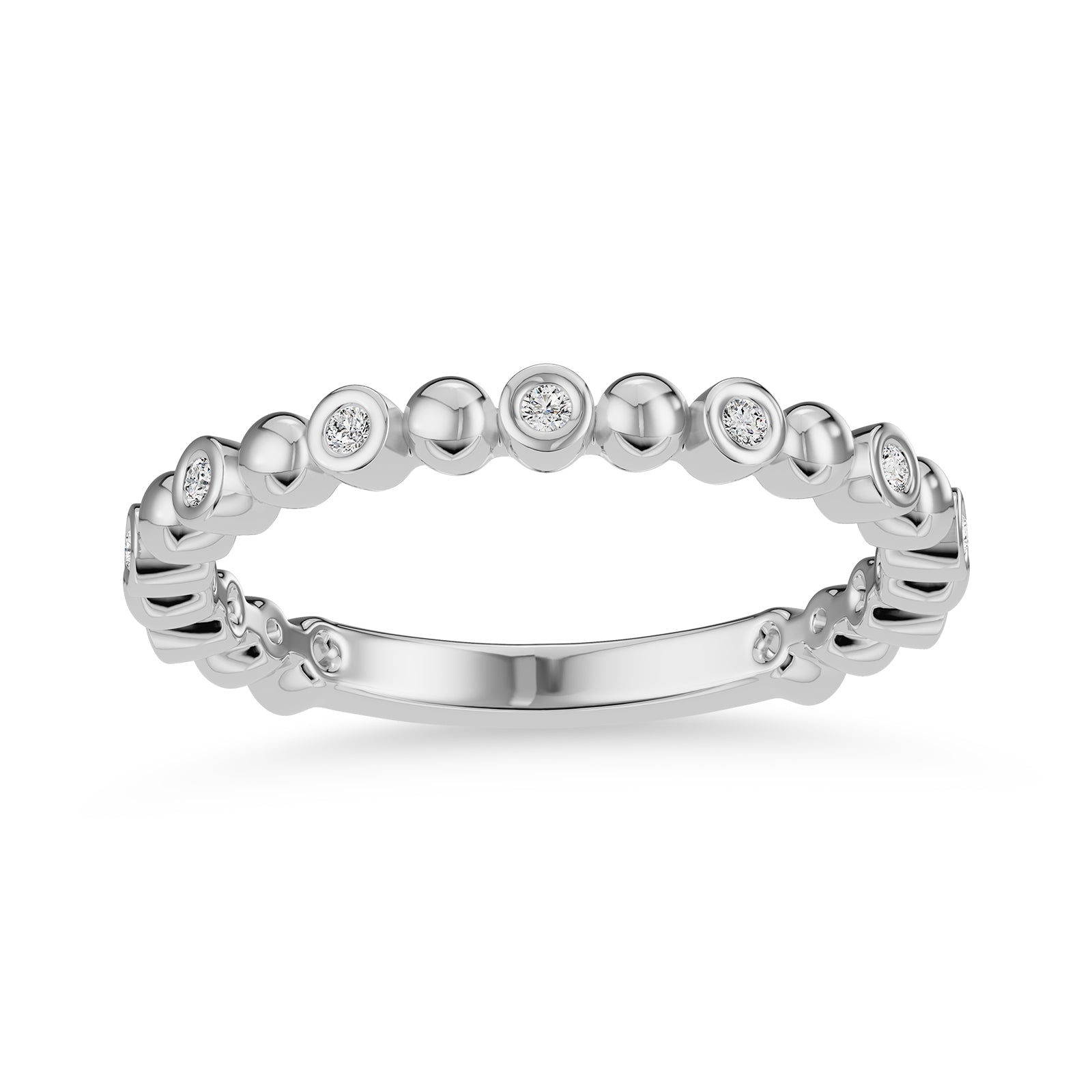 0.10ct Round Natural Diamond Eternity Ring - R1102