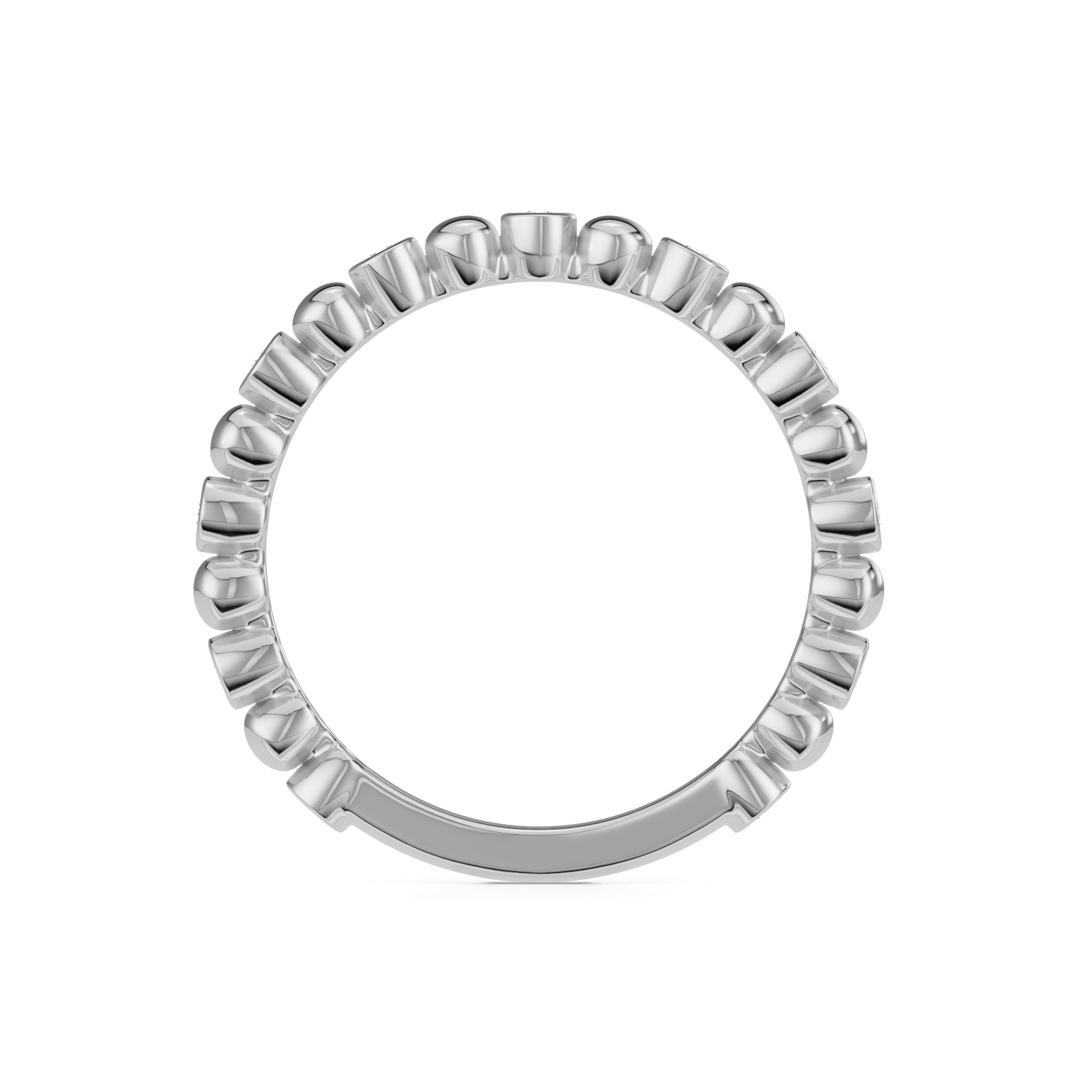 0.10ct Round Natural Diamond Eternity Ring - R1102