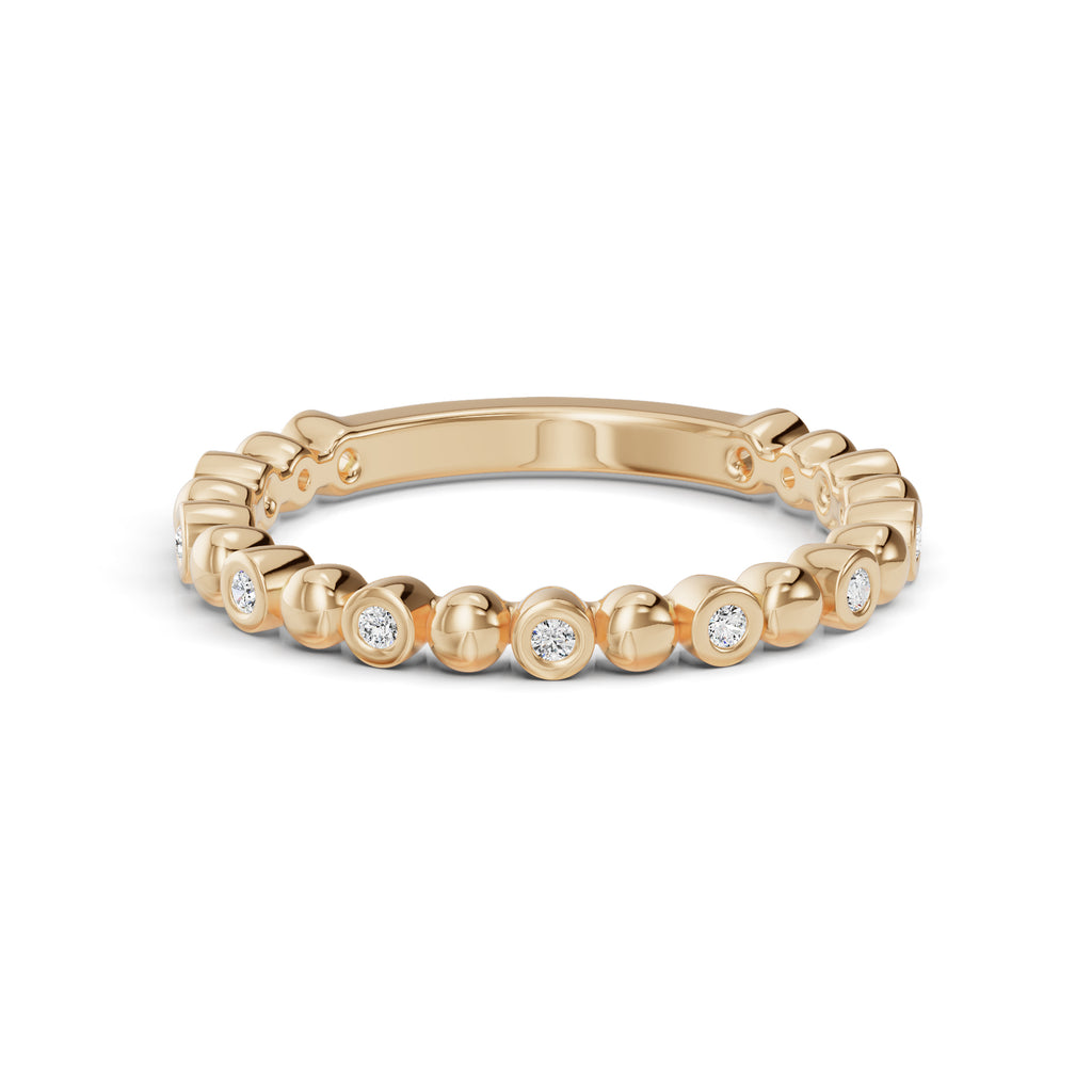 0.10ct Round Natural Diamond Eternity Ring - R1102