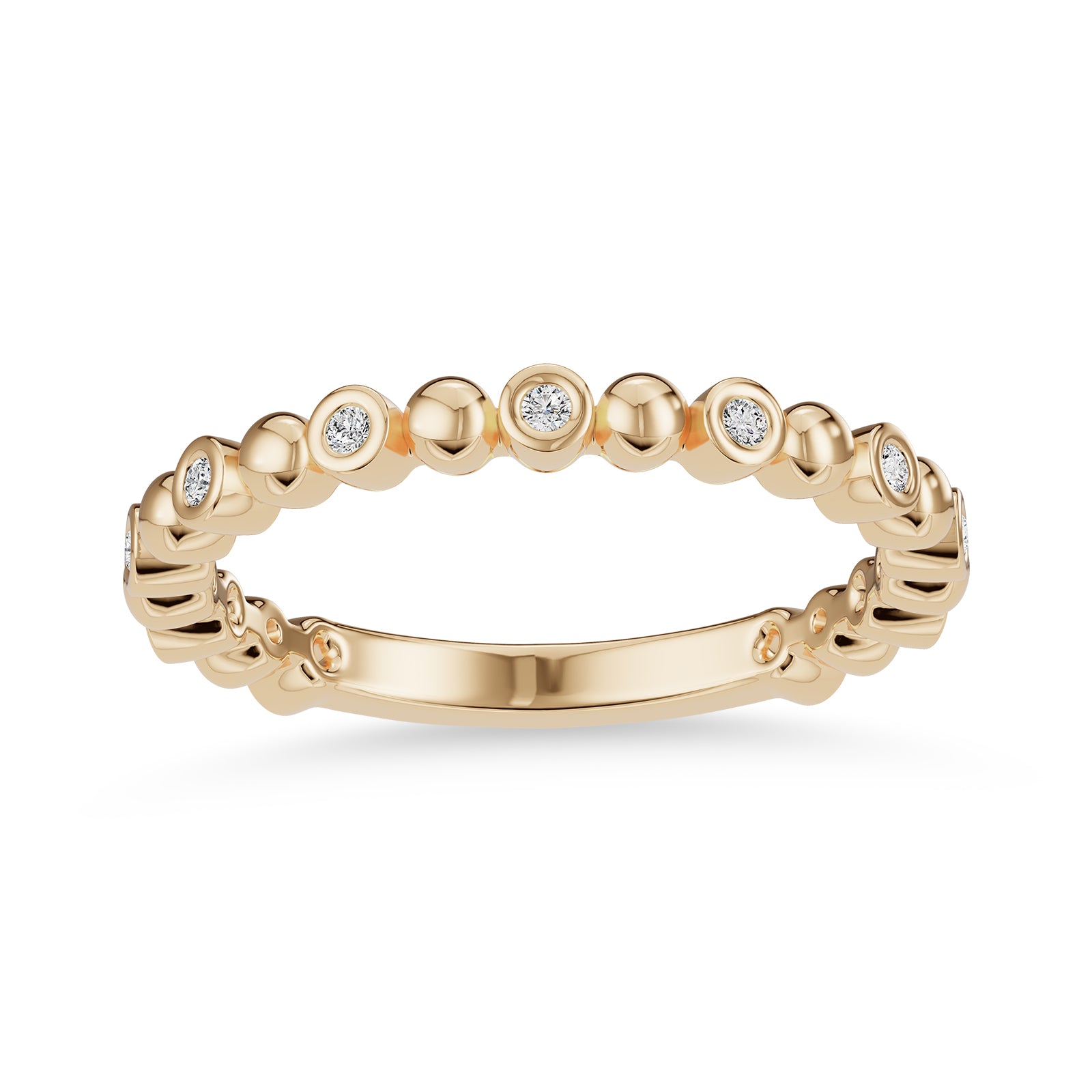 0.10ct Round Natural Diamond Eternity Ring - R1102