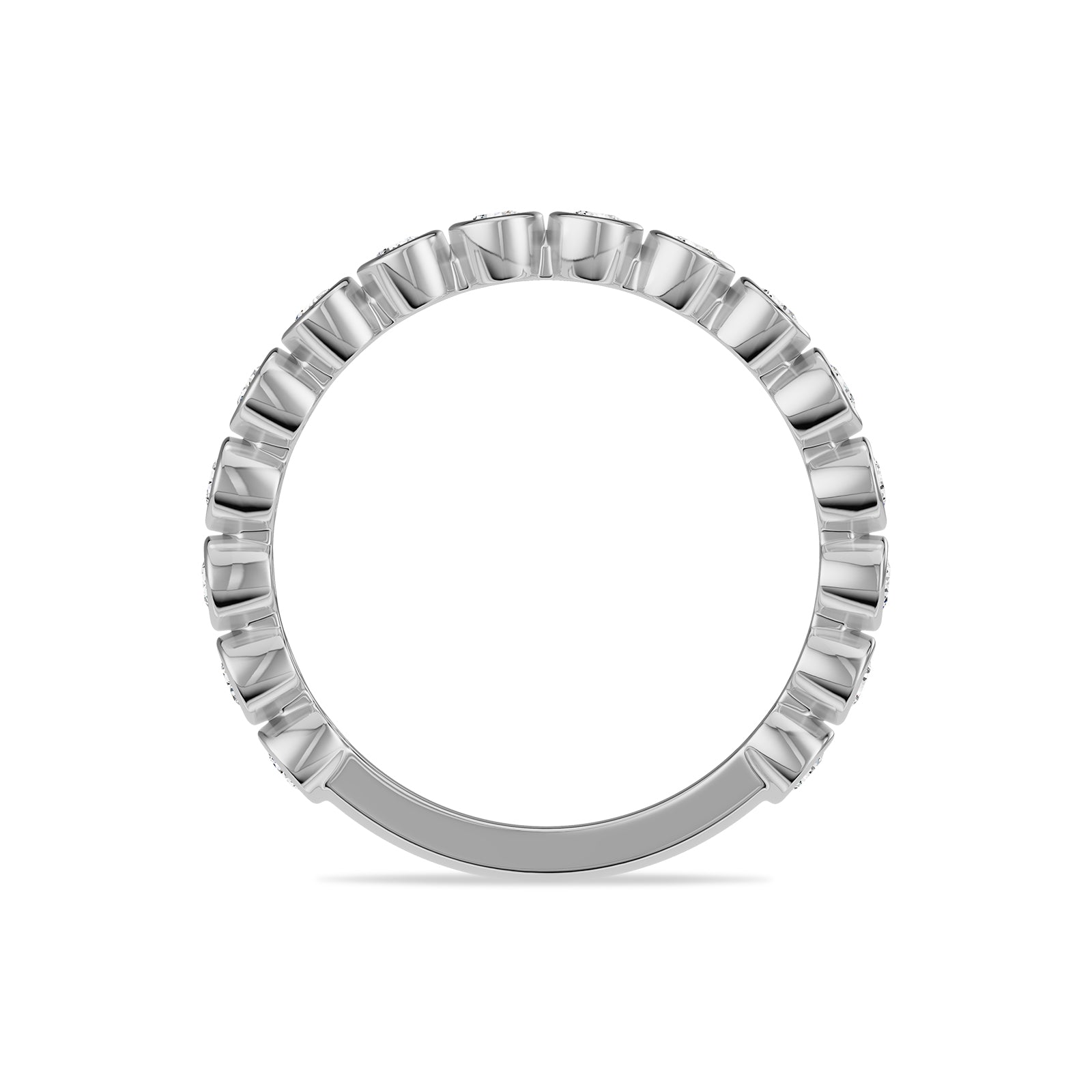 0.40ct Round Natural Diamond Eternity Ring - R1103