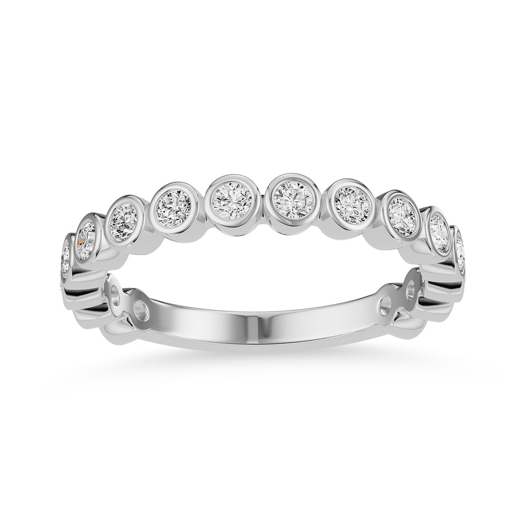 0.40ct Round Natural Diamond Eternity Ring - R1103