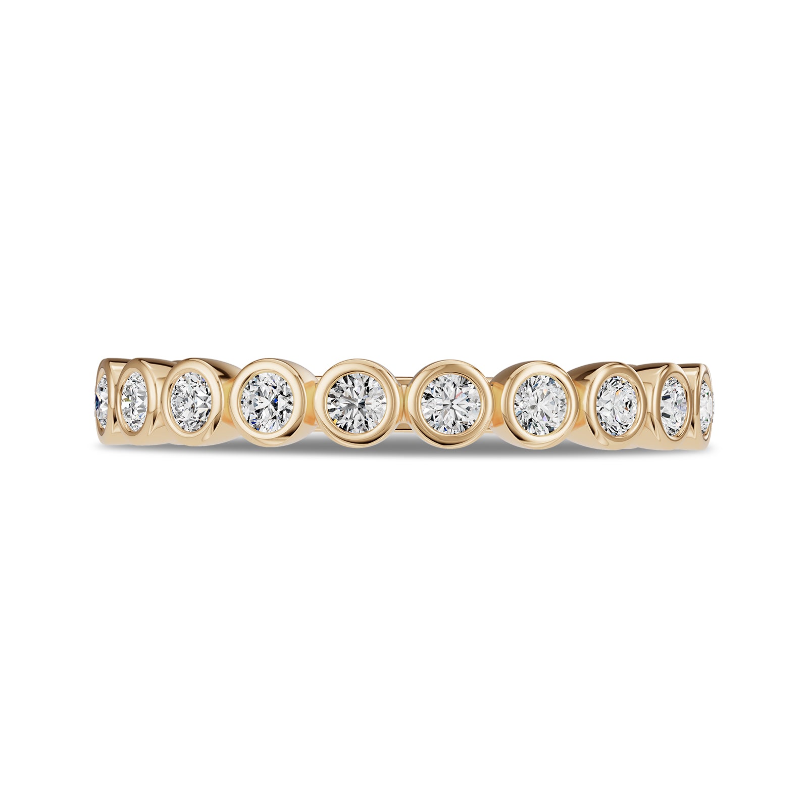0.40ct Round Natural Diamond Eternity Ring - R1103
