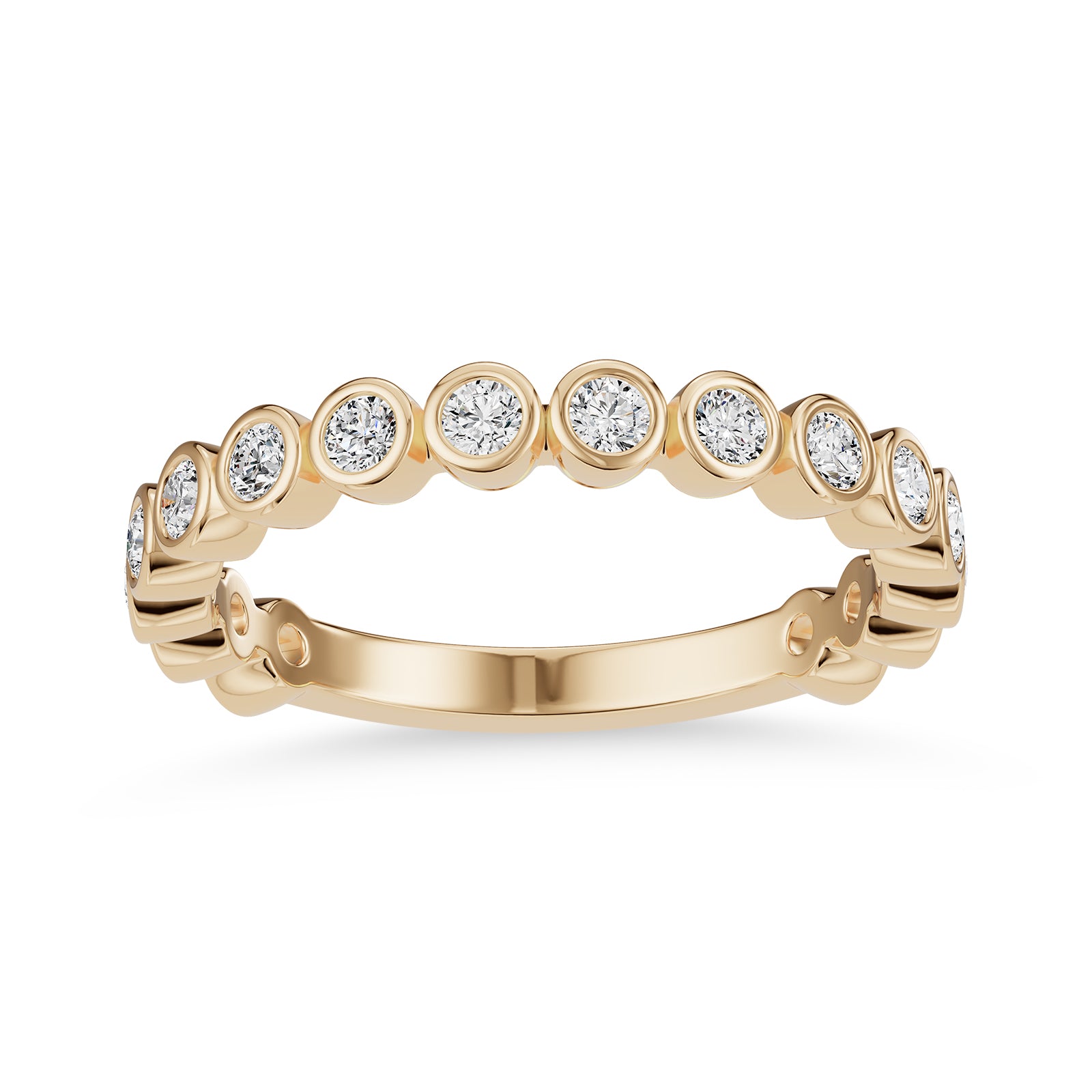 0.40ct Round Natural Diamond Eternity Ring - R1103