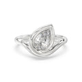 Pear Diamond Ring - Rl104 -18k