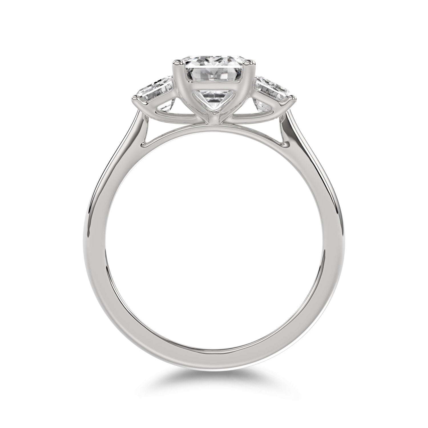 Emerald Diamond Trilogy Ring - R112