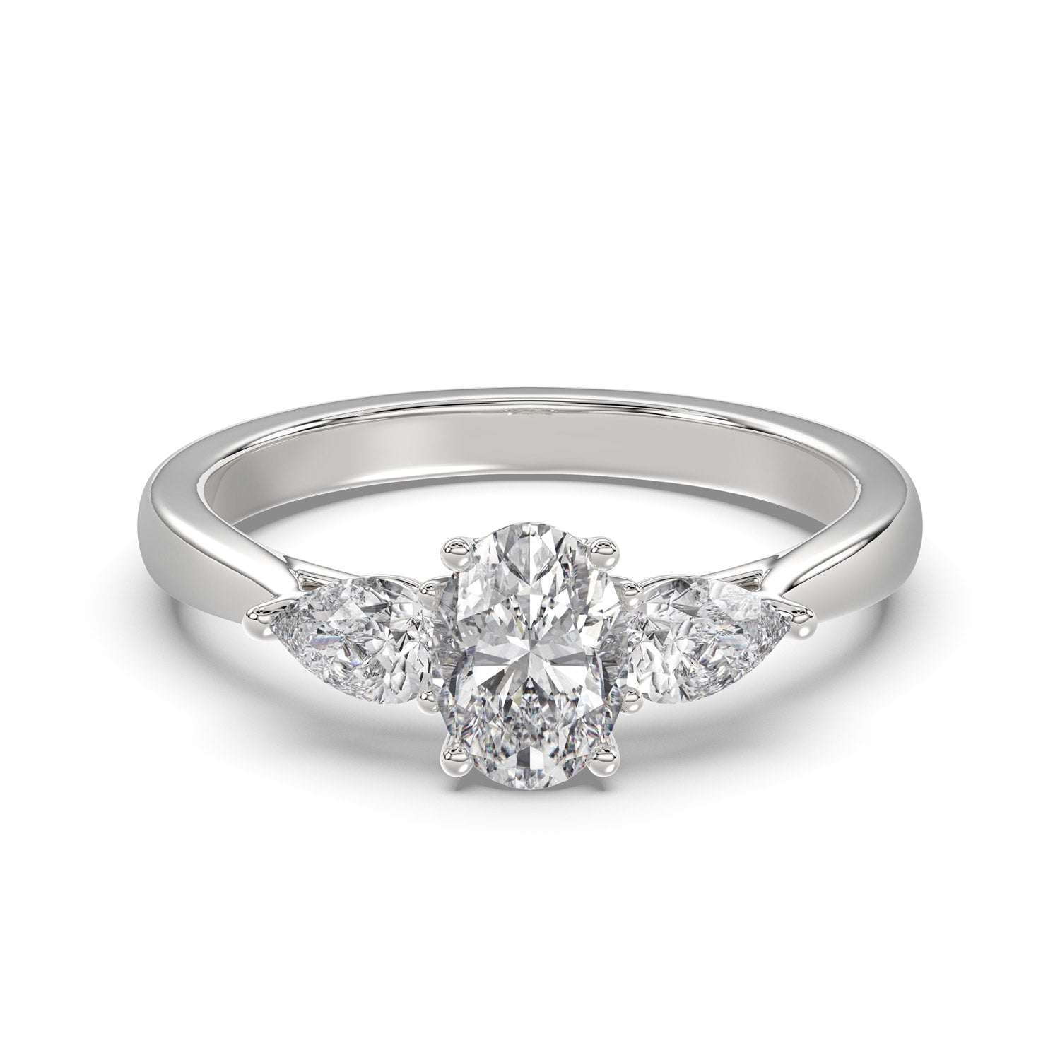 Oval Diamond Trilogy Ring - R113