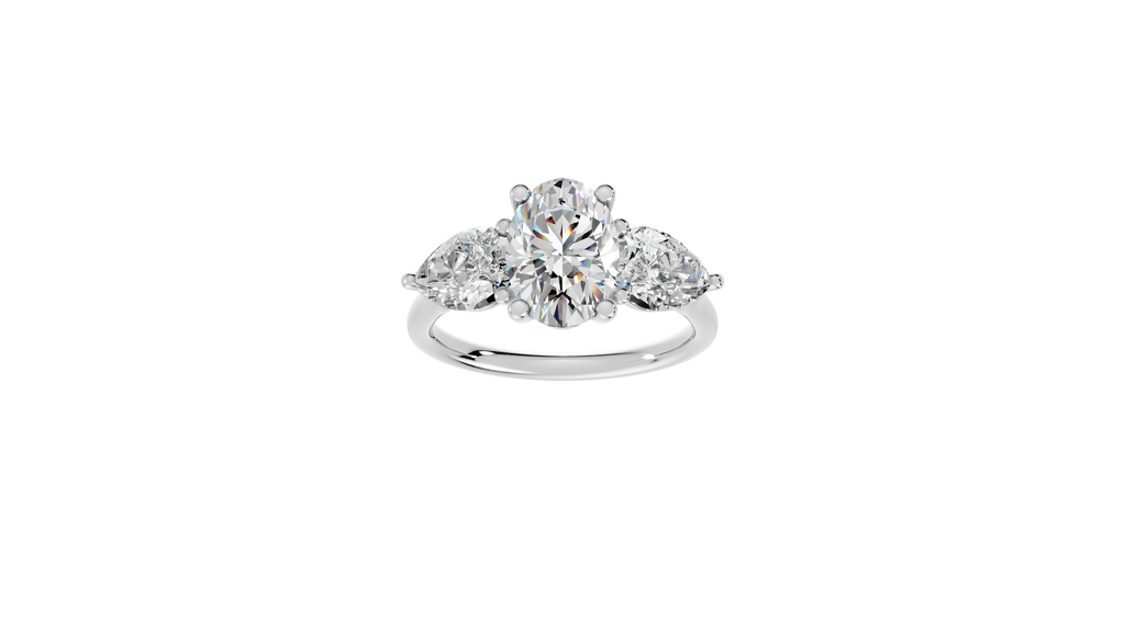 Oval Diamond Trilogy Ring - R113