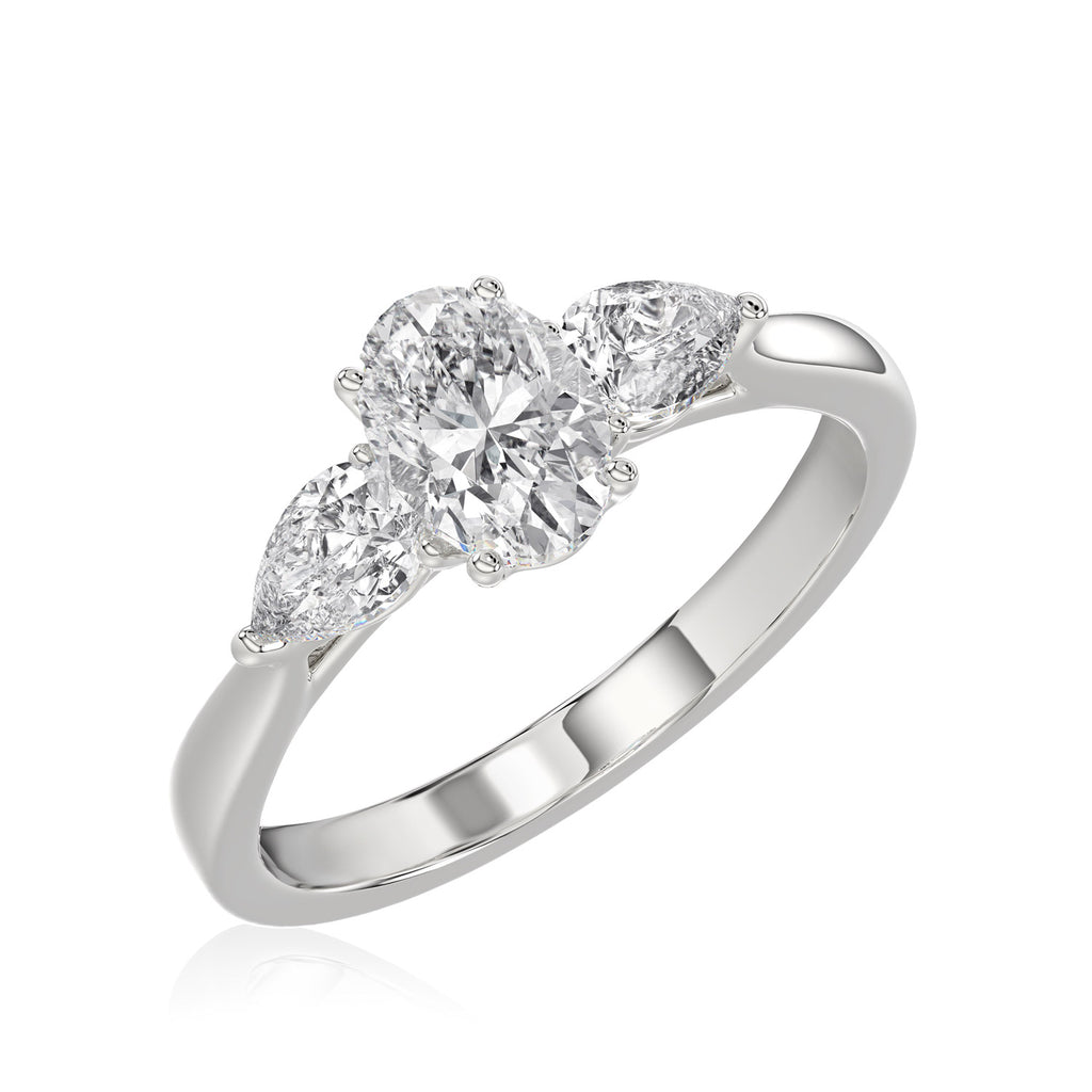 Oval Diamond Trilogy Ring - R113