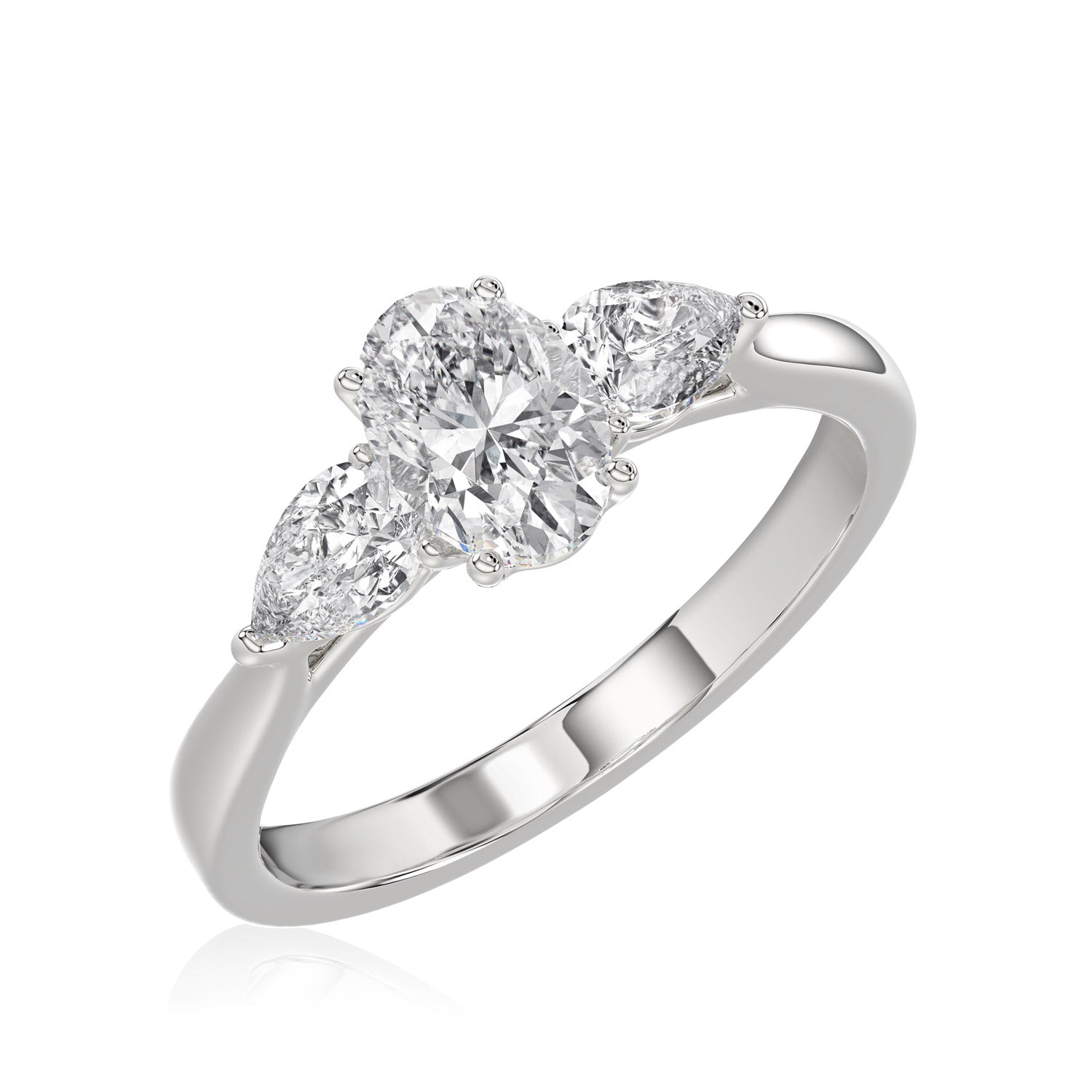 Oval Diamond Trilogy Ring - R113