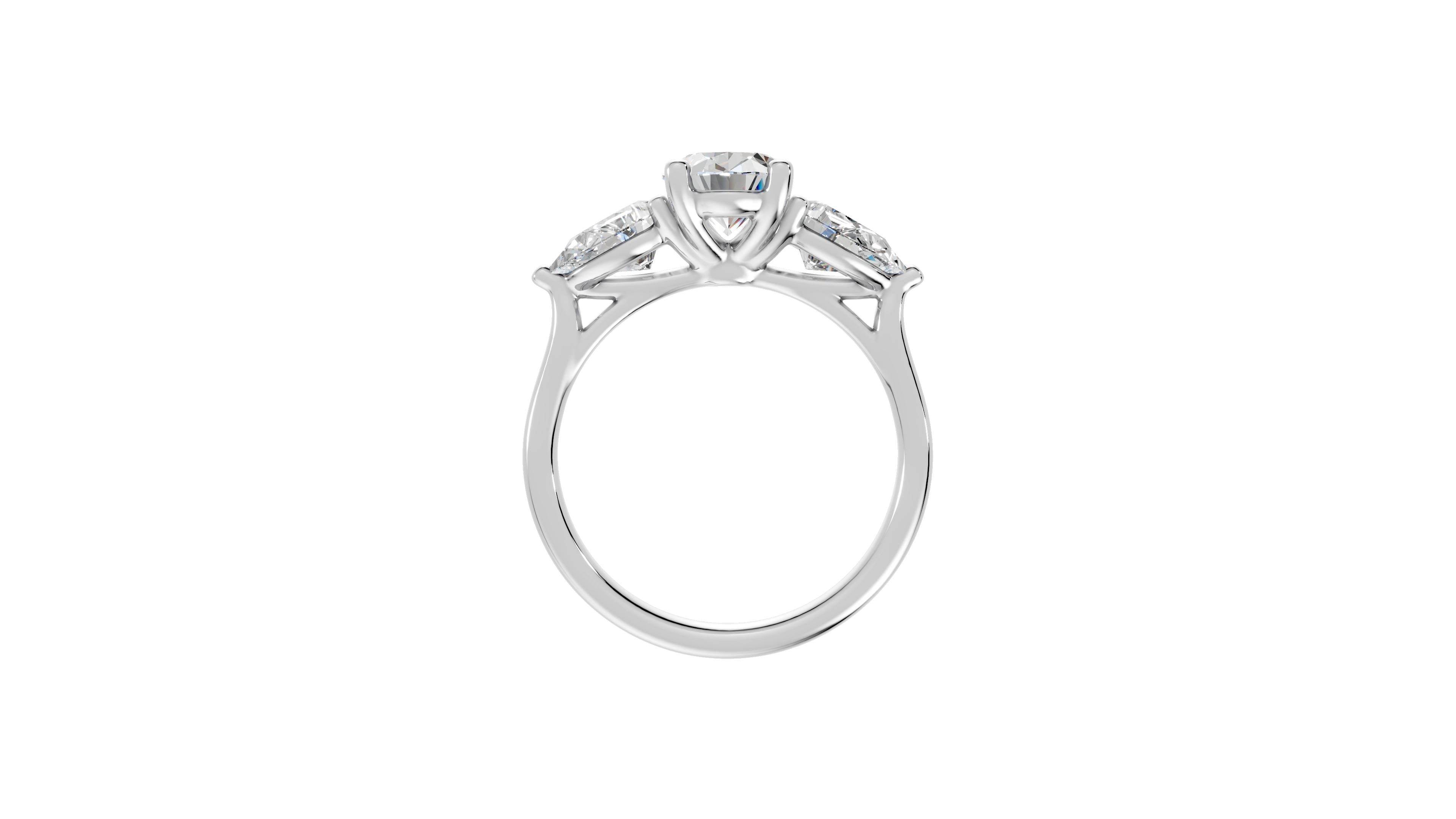 Oval Diamond Trilogy Ring - R113