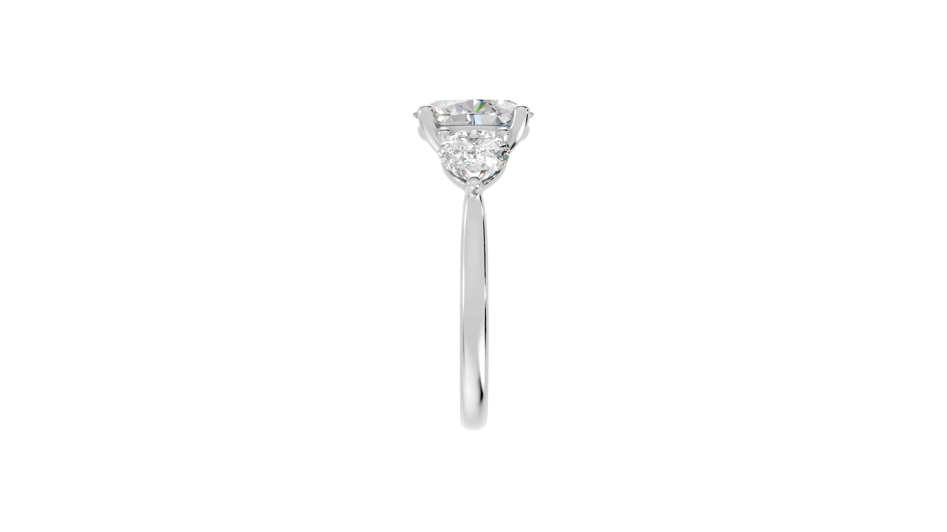Oval Diamond Trilogy Ring - R113