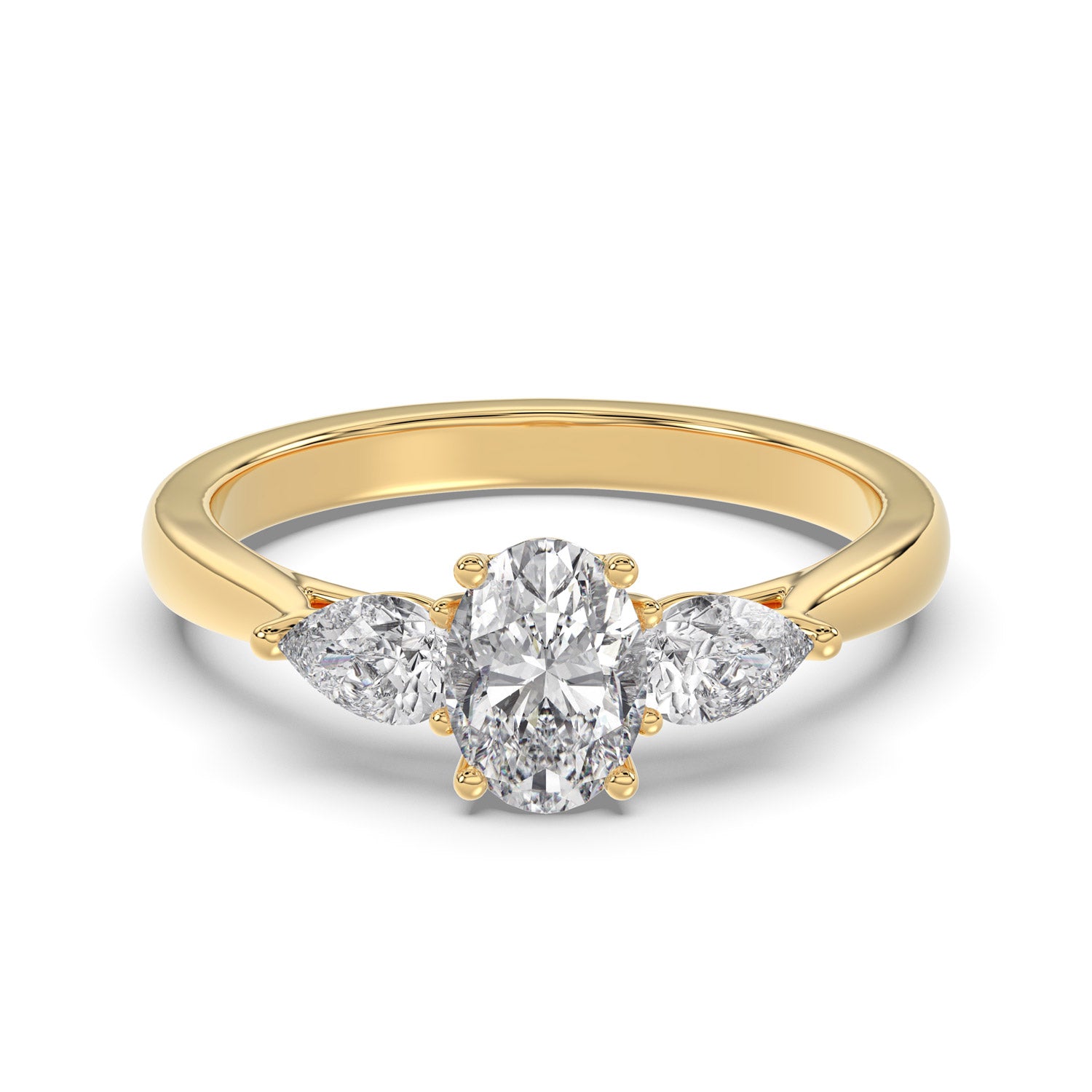 Oval Diamond Trilogy Ring - R113