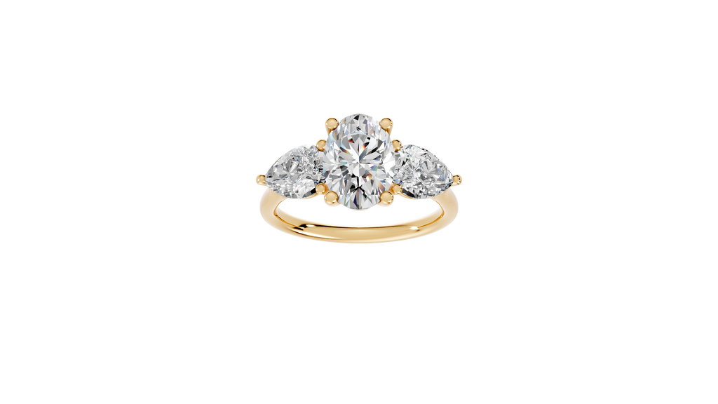 Oval Diamond Trilogy Ring - R113