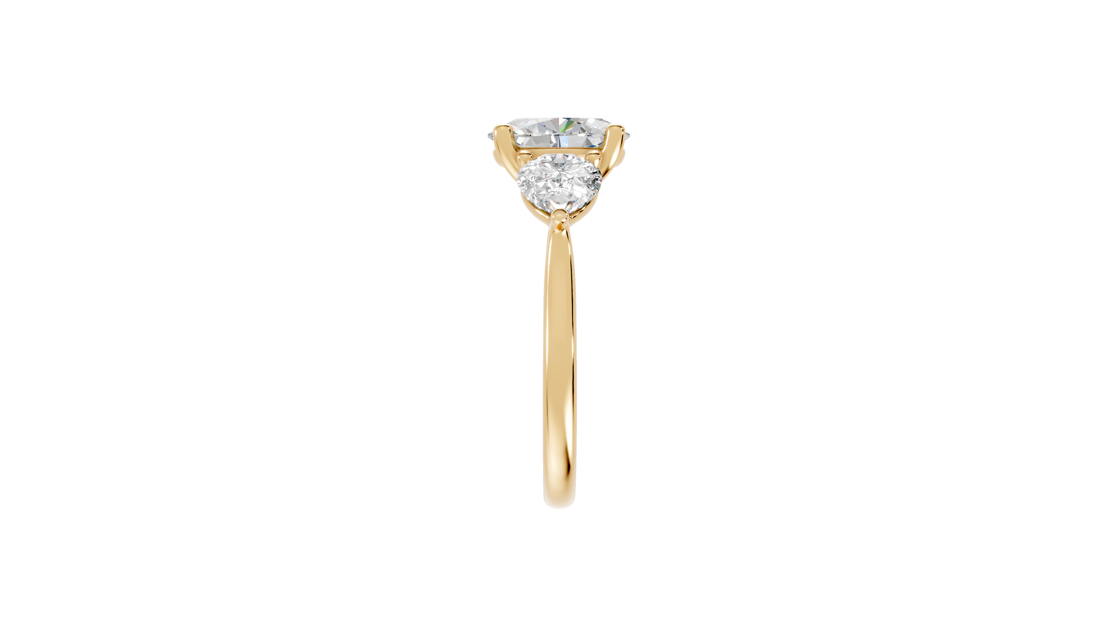 Oval Diamond Trilogy Ring - R113