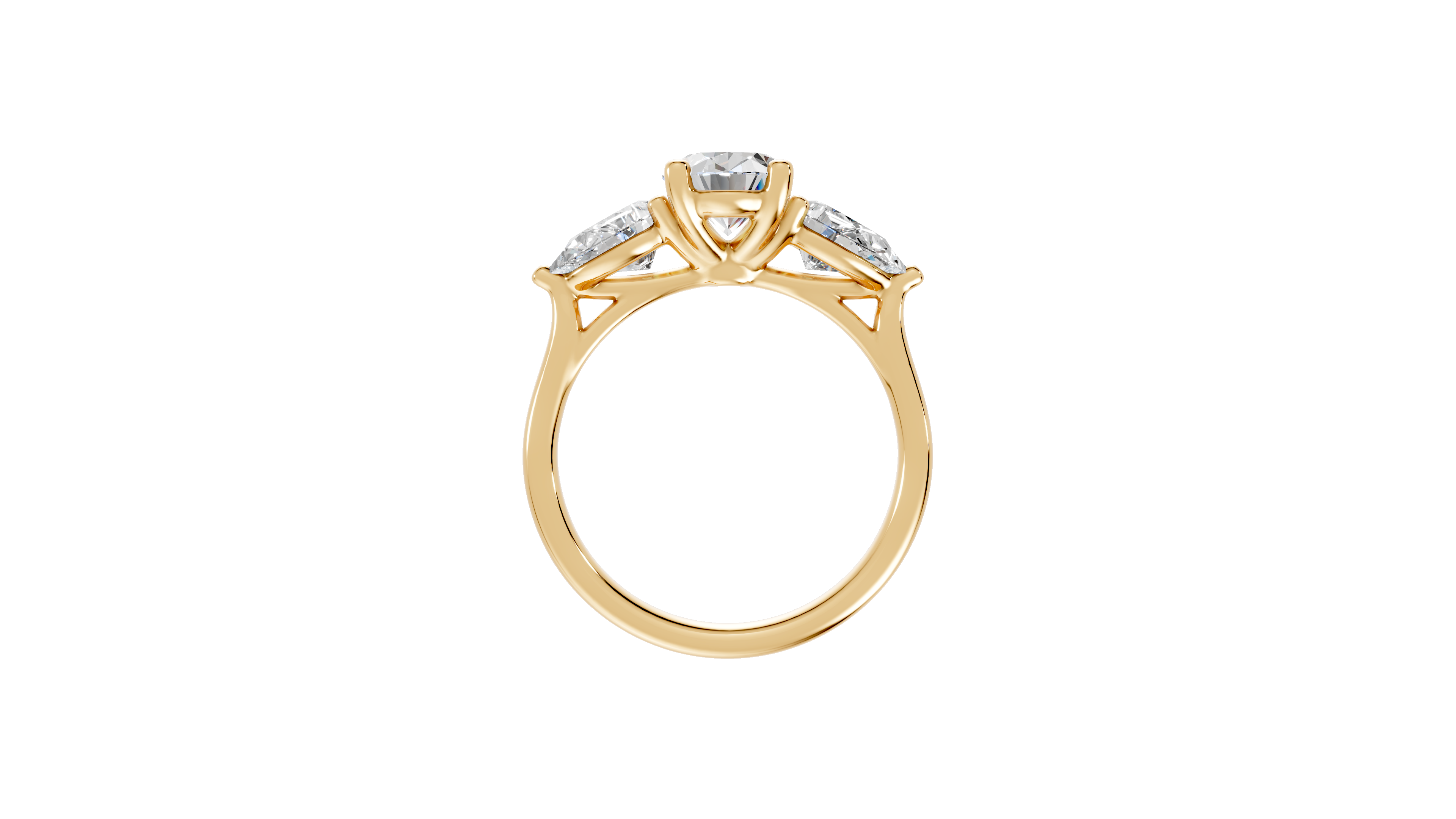 Oval Diamond Trilogy Ring - R113