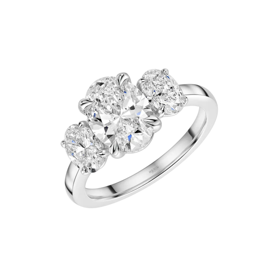 Oval Diamond Trilogy Ring - R115