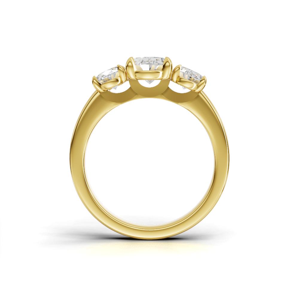 Oval Diamond Trilogy Ring - R115