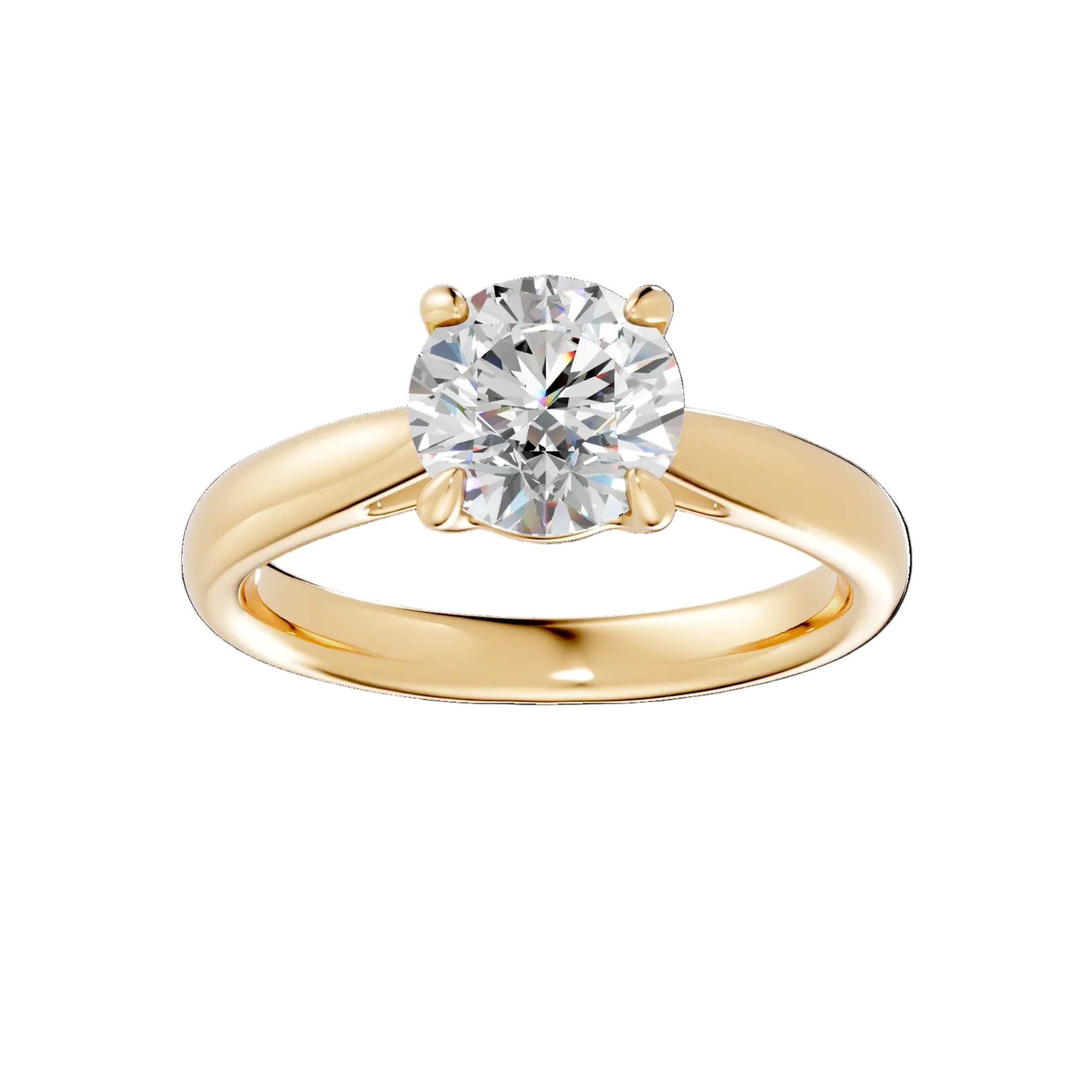 Round Diamond Engagement Ring - R116