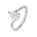 Pear Diamond Engagement Ring - R117