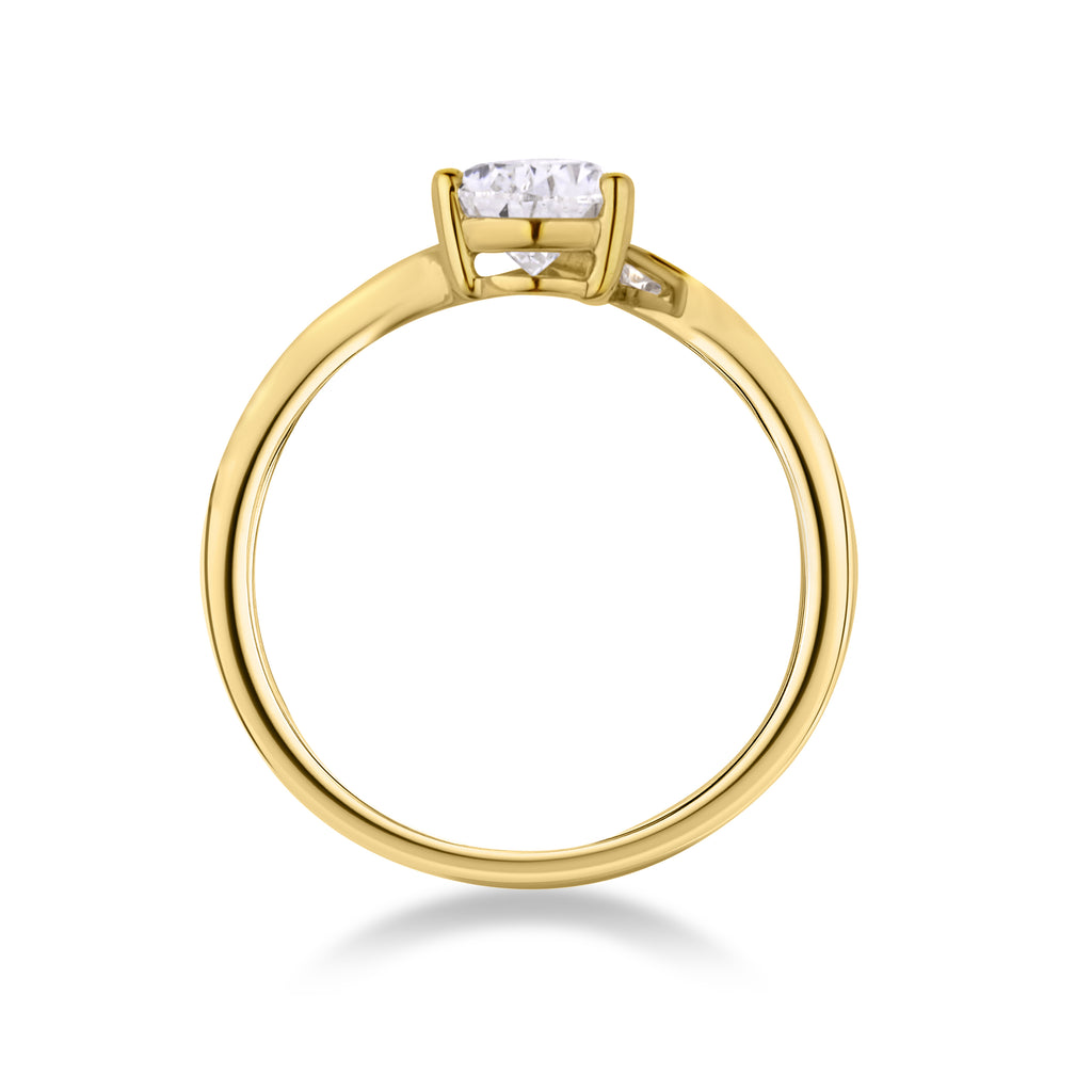 Pear Diamond Engagement Ring - R117