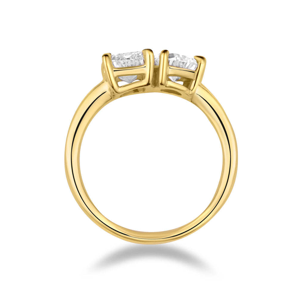 Emerald & Pear Engagement Ring - R118