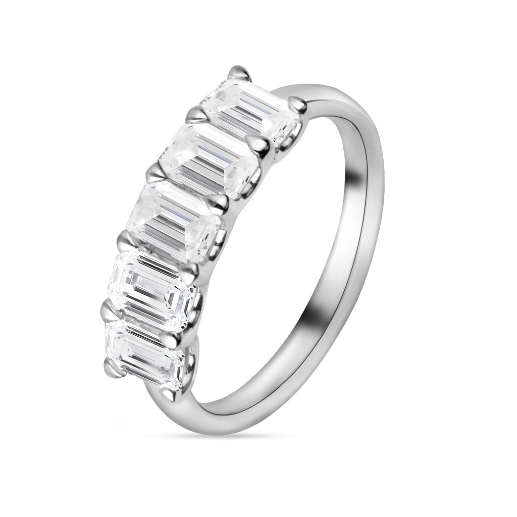 2.10ct Emerald Diamond Ring - R119
