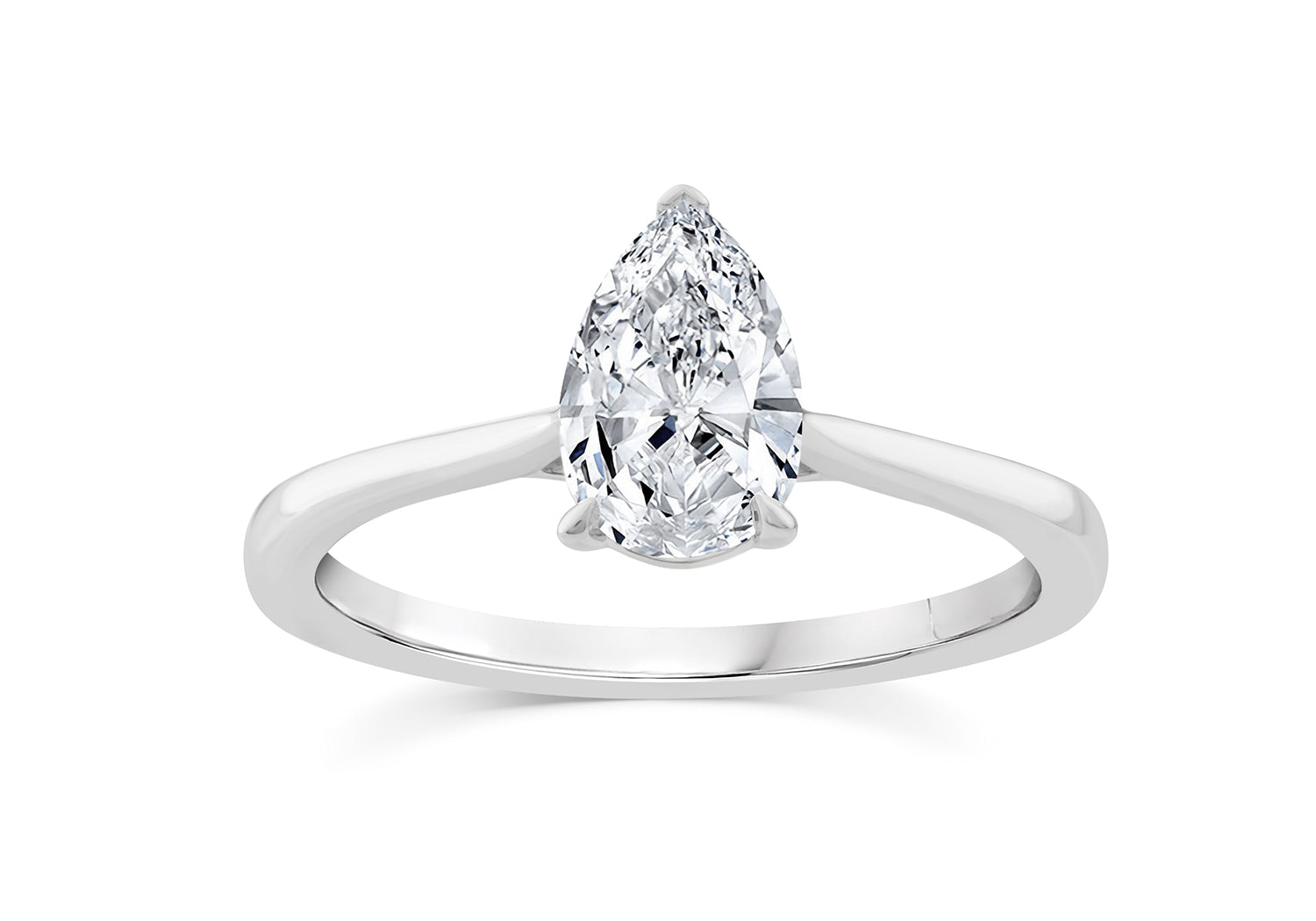 Pear Diamond Engagement Ring - R121
