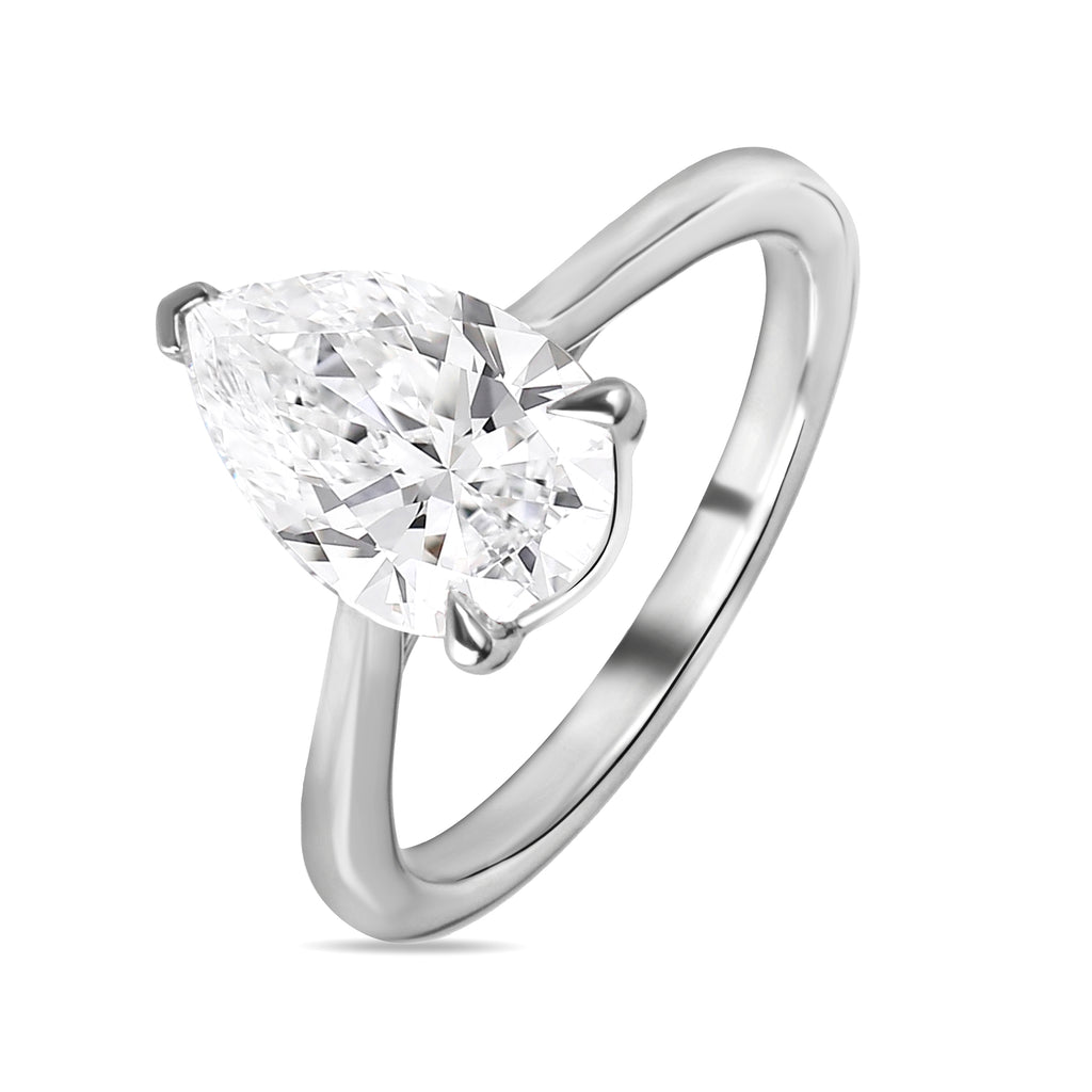 Pear Diamond Engagement Ring - R121