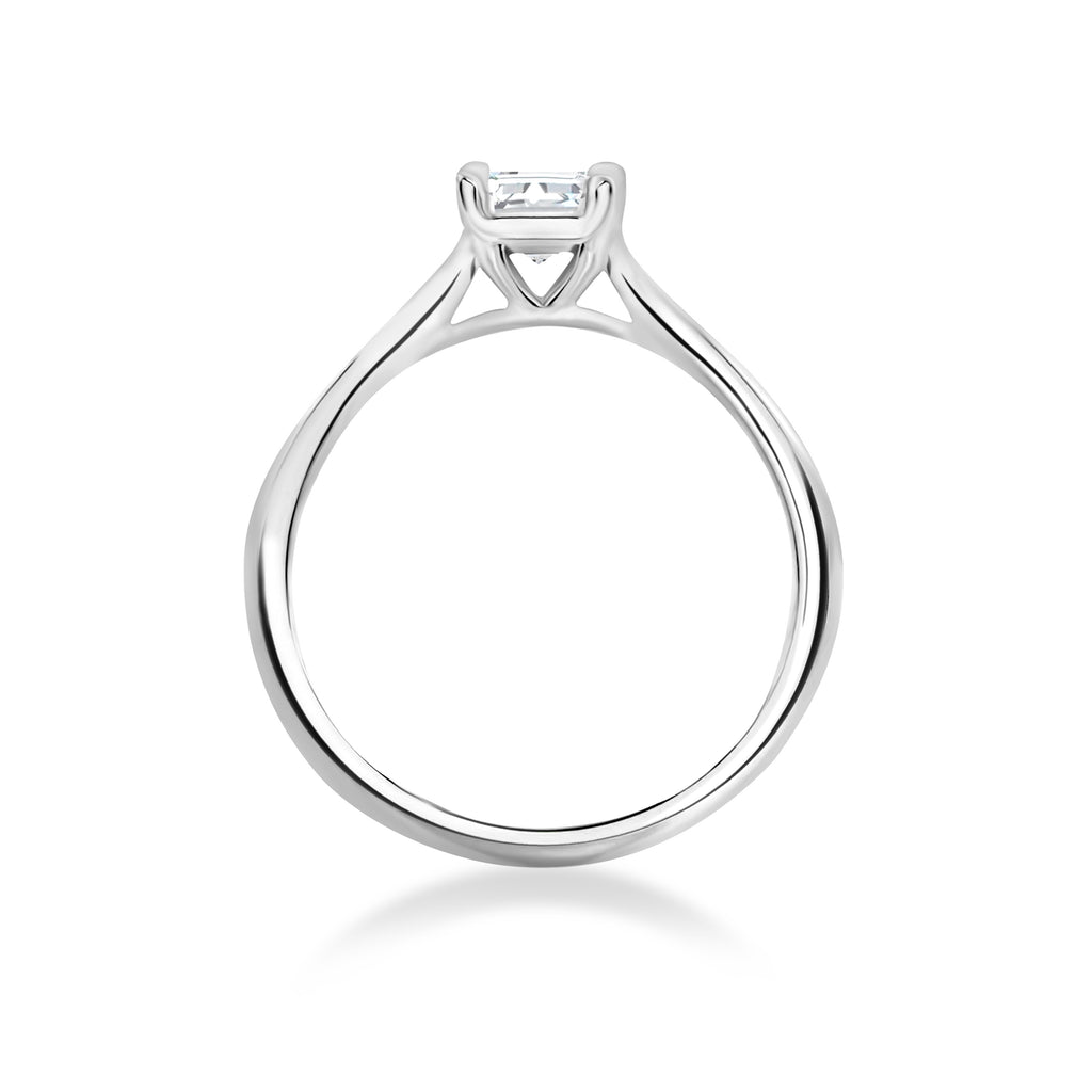 Emerald Diamond Engagement Ring - R122