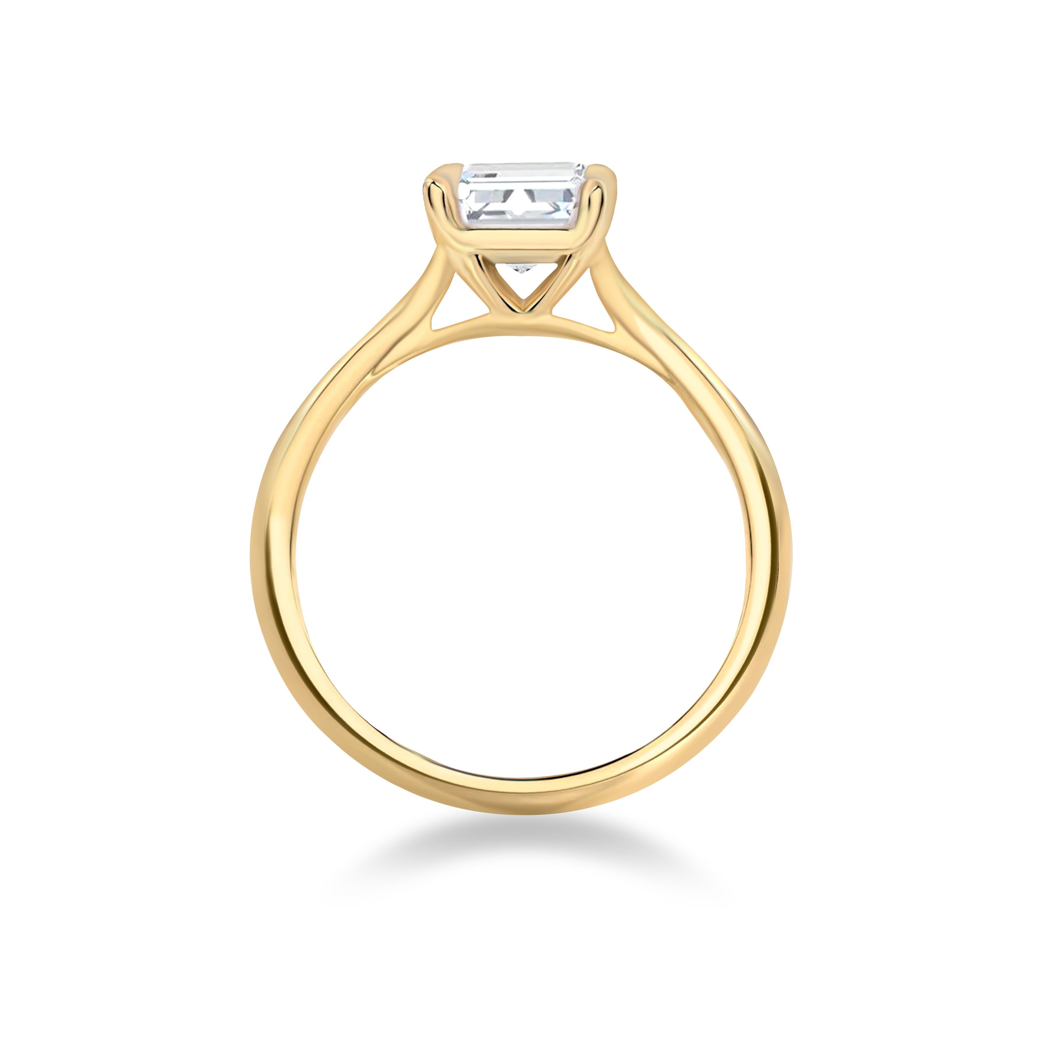 Emerald Diamond Engagement Ring - R122