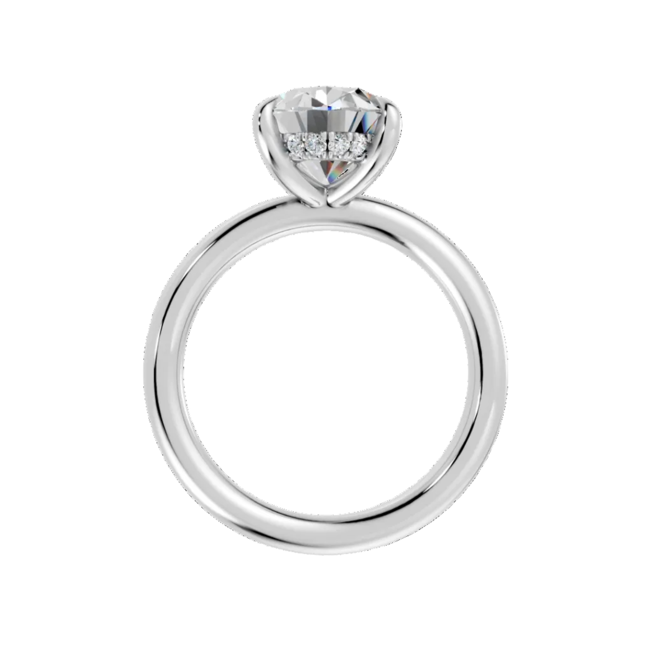Oval Diamond Engagement Ring - R123