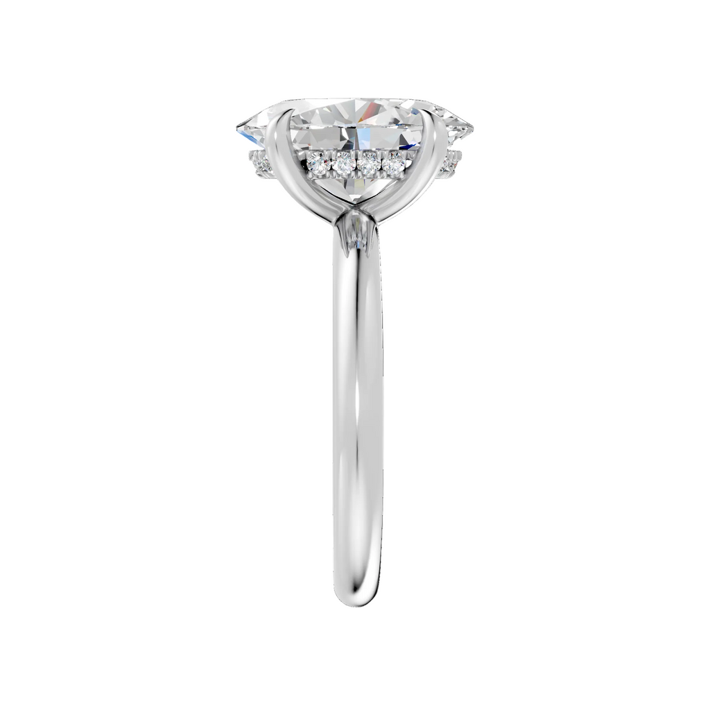 Oval Diamond Engagement Ring - R123