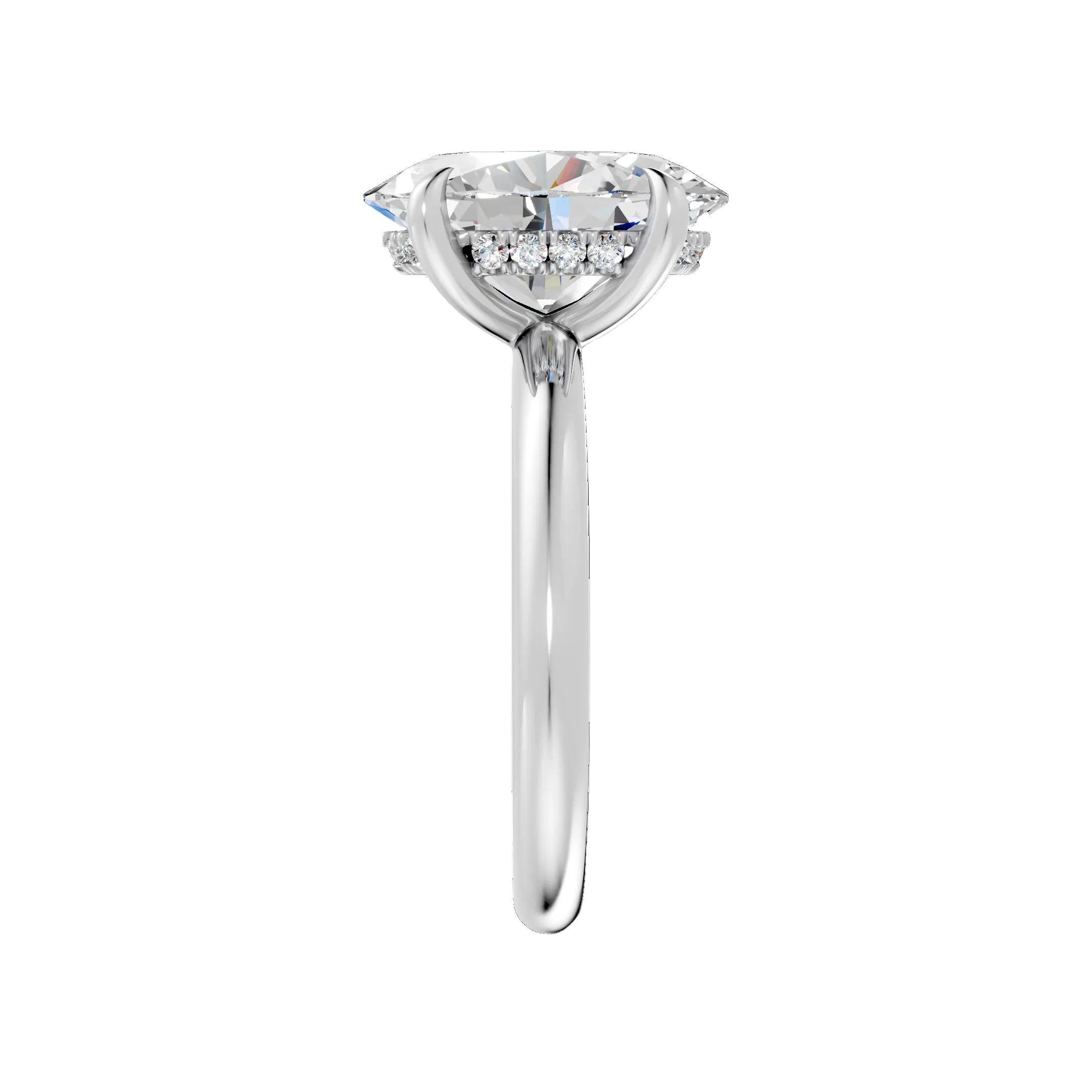 Oval Diamond Engagement Ring - R123