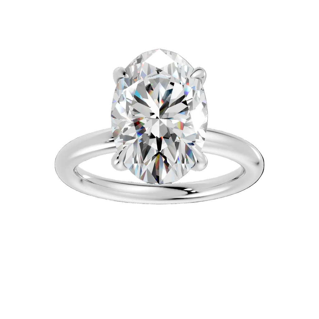 Oval Diamond Engagement Ring - R123