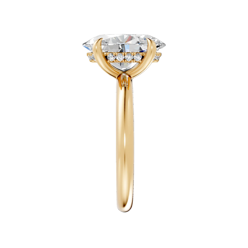 Oval Diamond Engagement Ring - R123