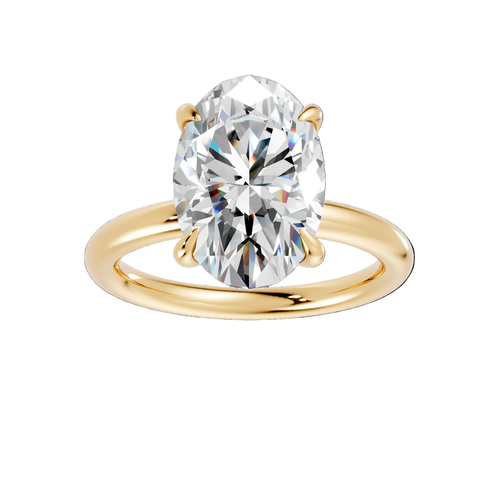 Oval Diamond Engagement Ring - R123