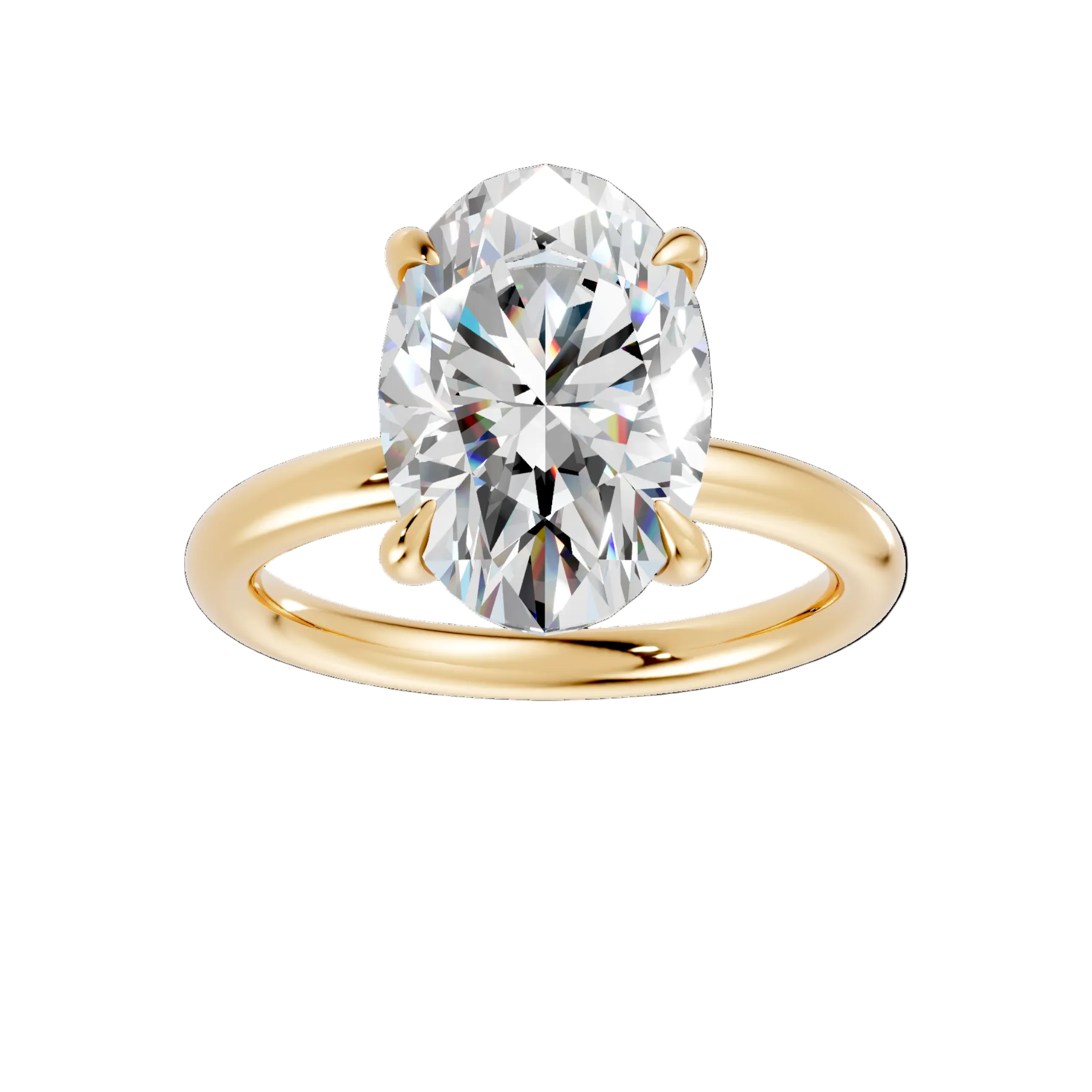 Oval Diamond Engagement Ring - R123