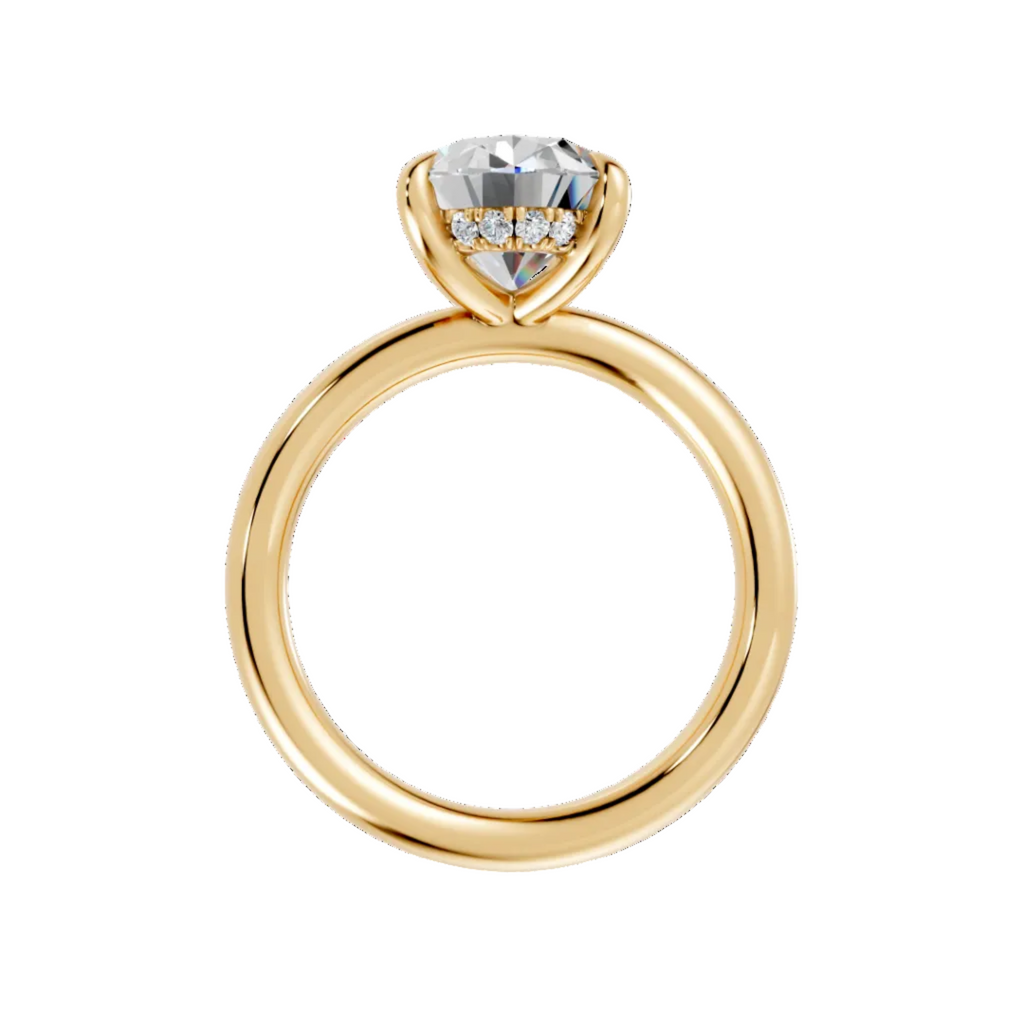 Oval Diamond Engagement Ring - R123